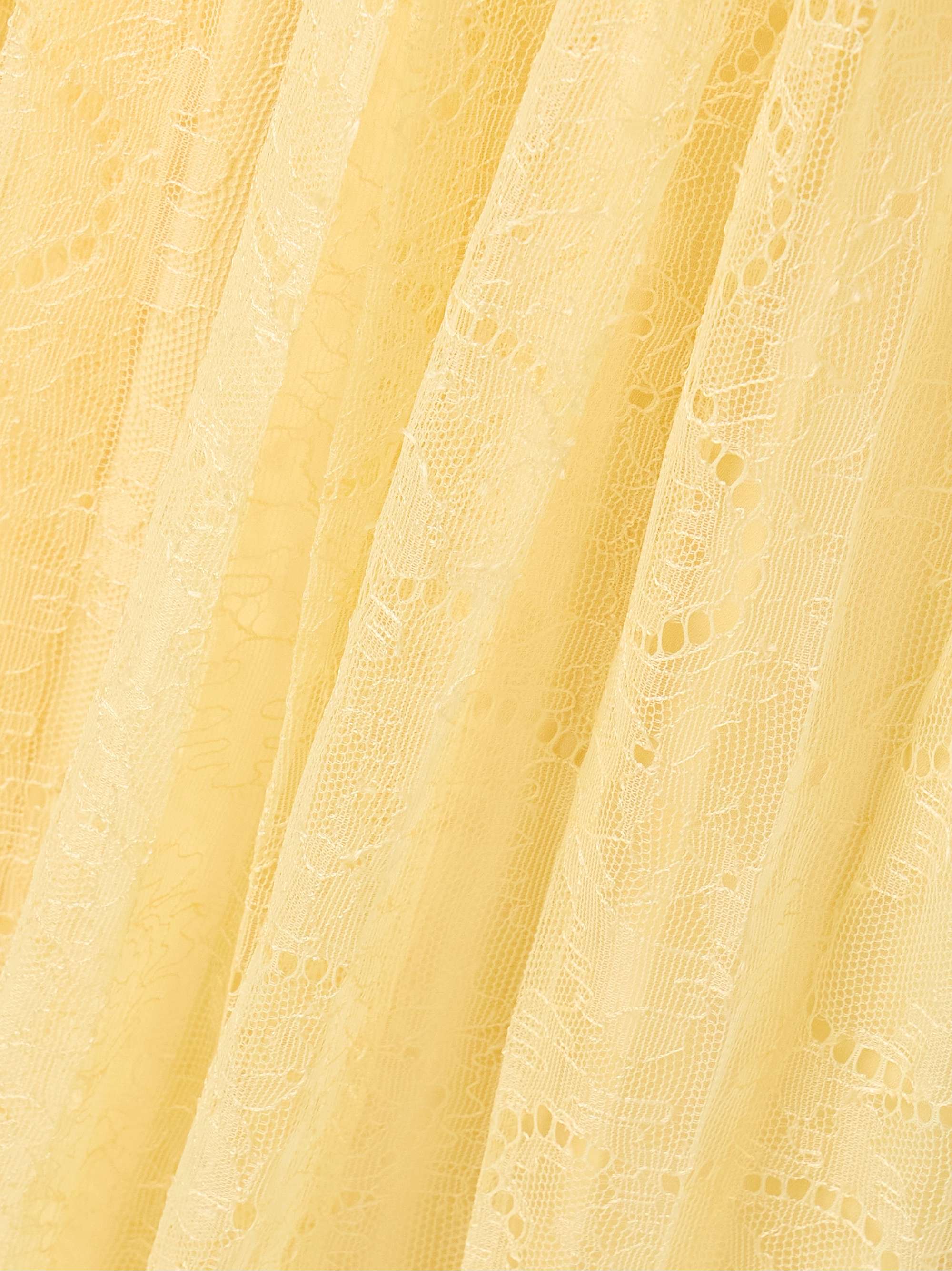 Florelle ruched Chantilly lace maxi dress view