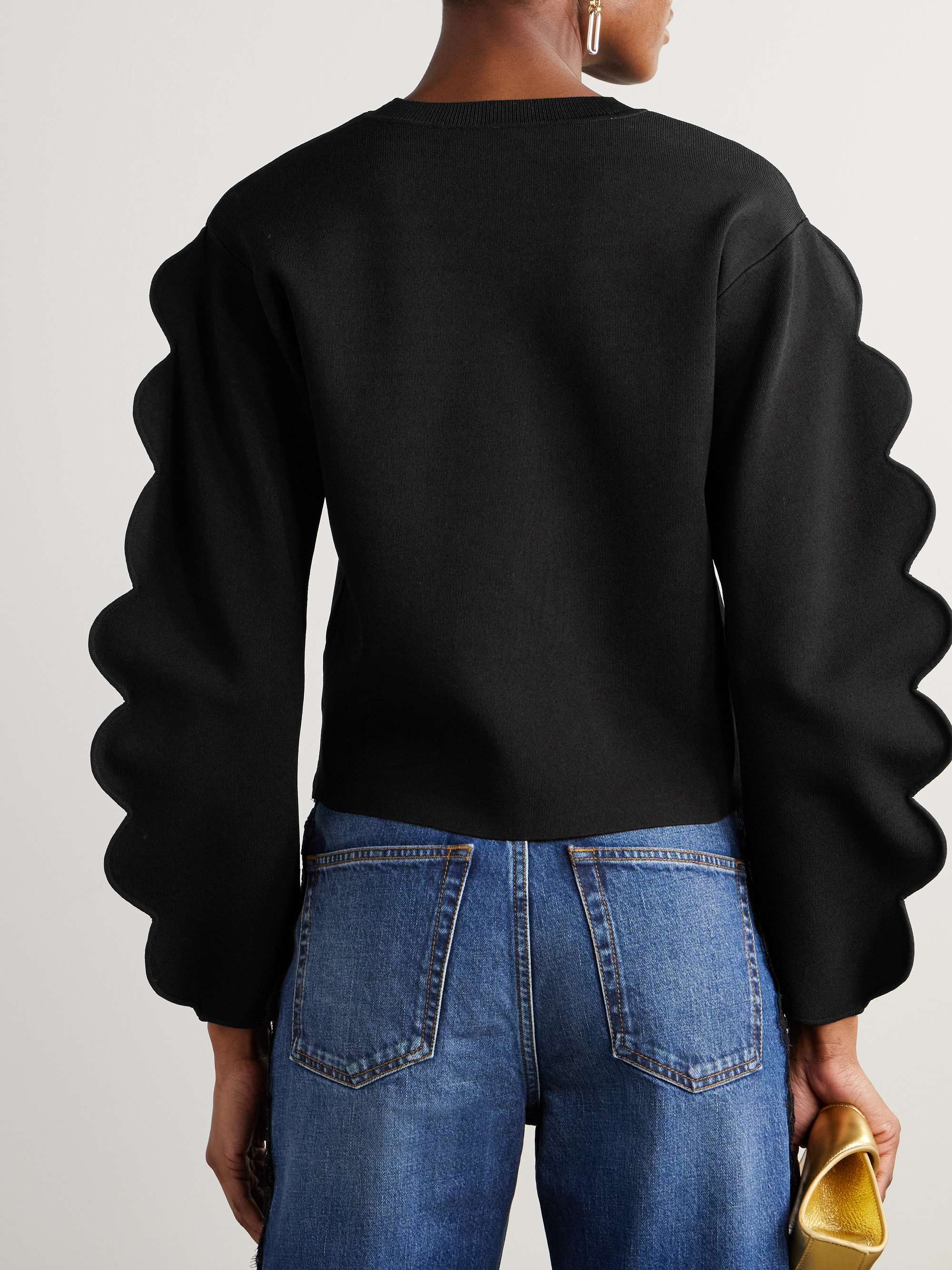 Ivy scalloped jersey sweater view