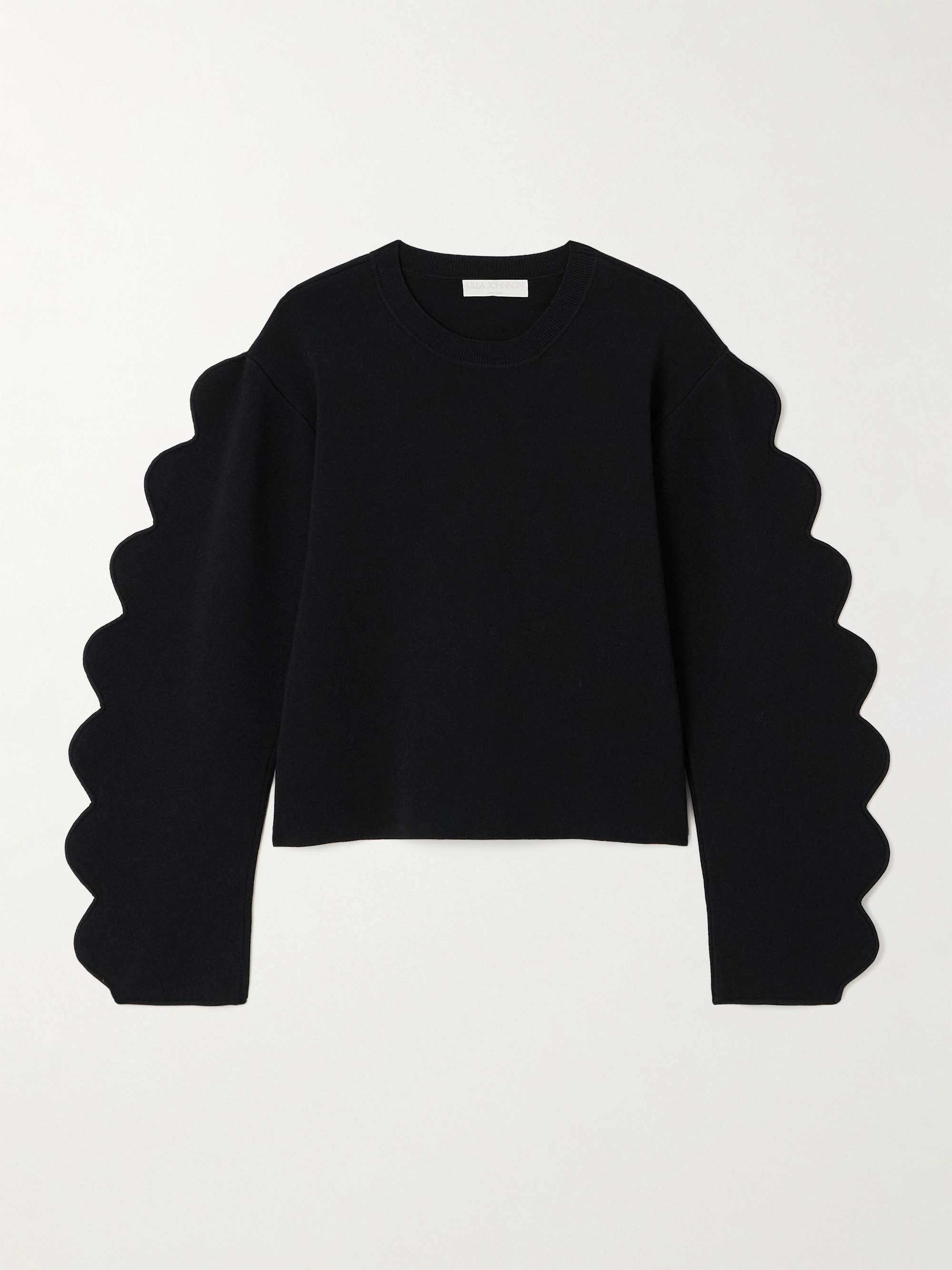 Ivy scalloped jersey sweater view