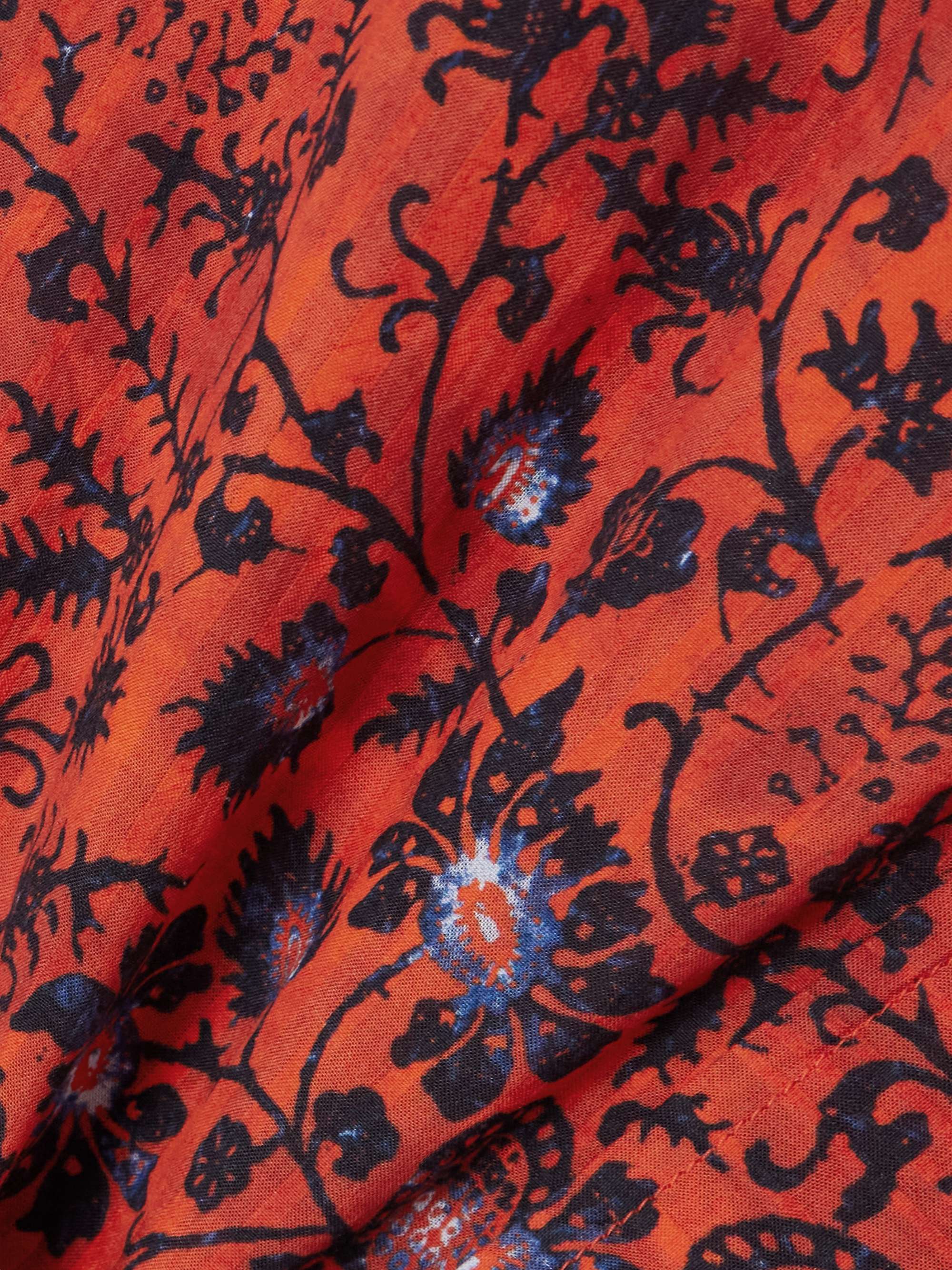 Prisha printed cotton-blend voile blouse view