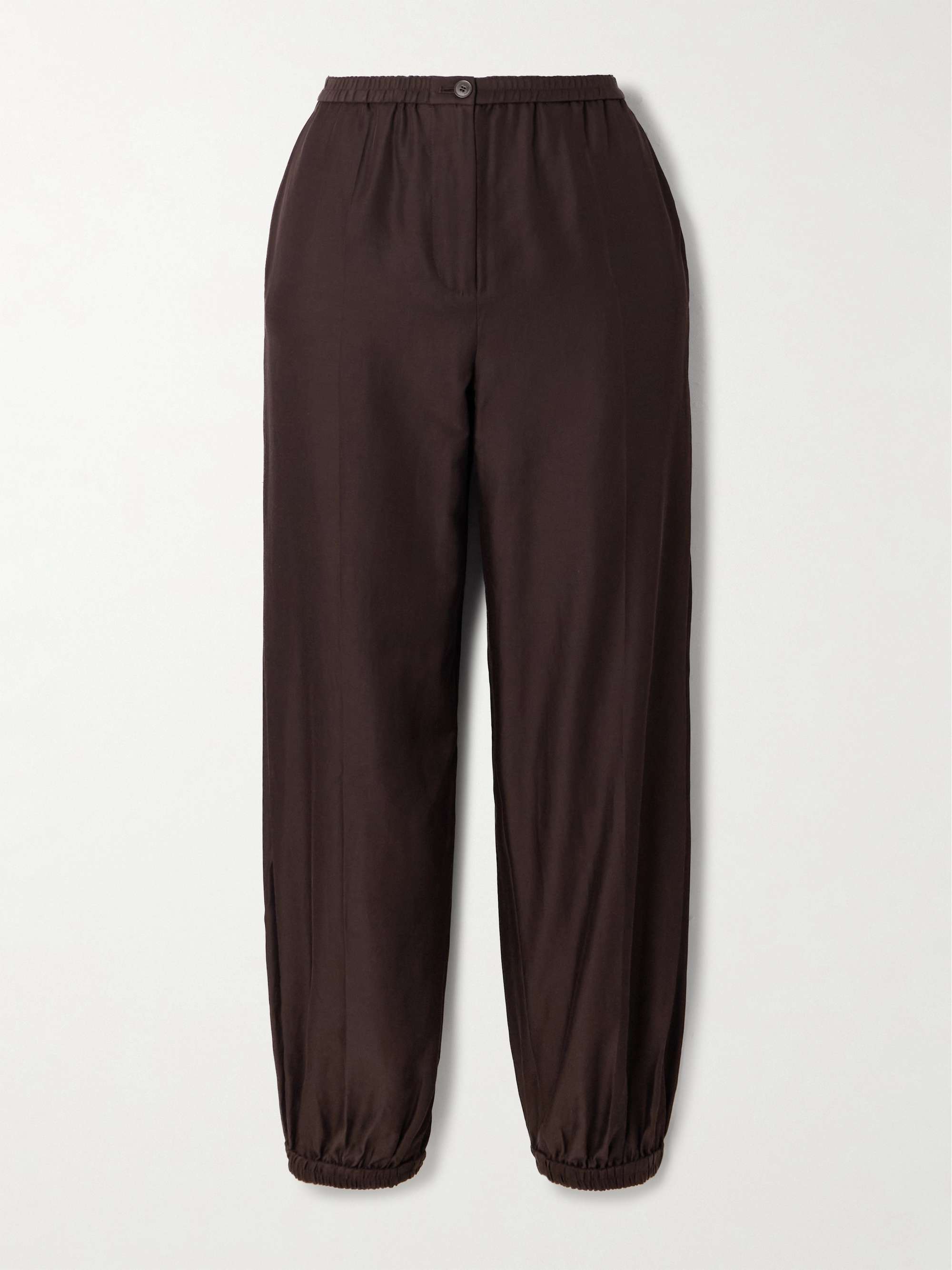 Taio silk and cotton-blend tapered pants view