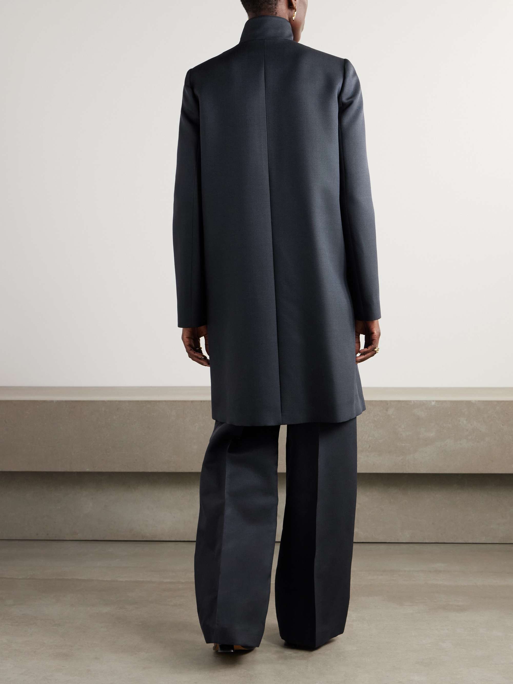 Danny wool and silk-blend coat view