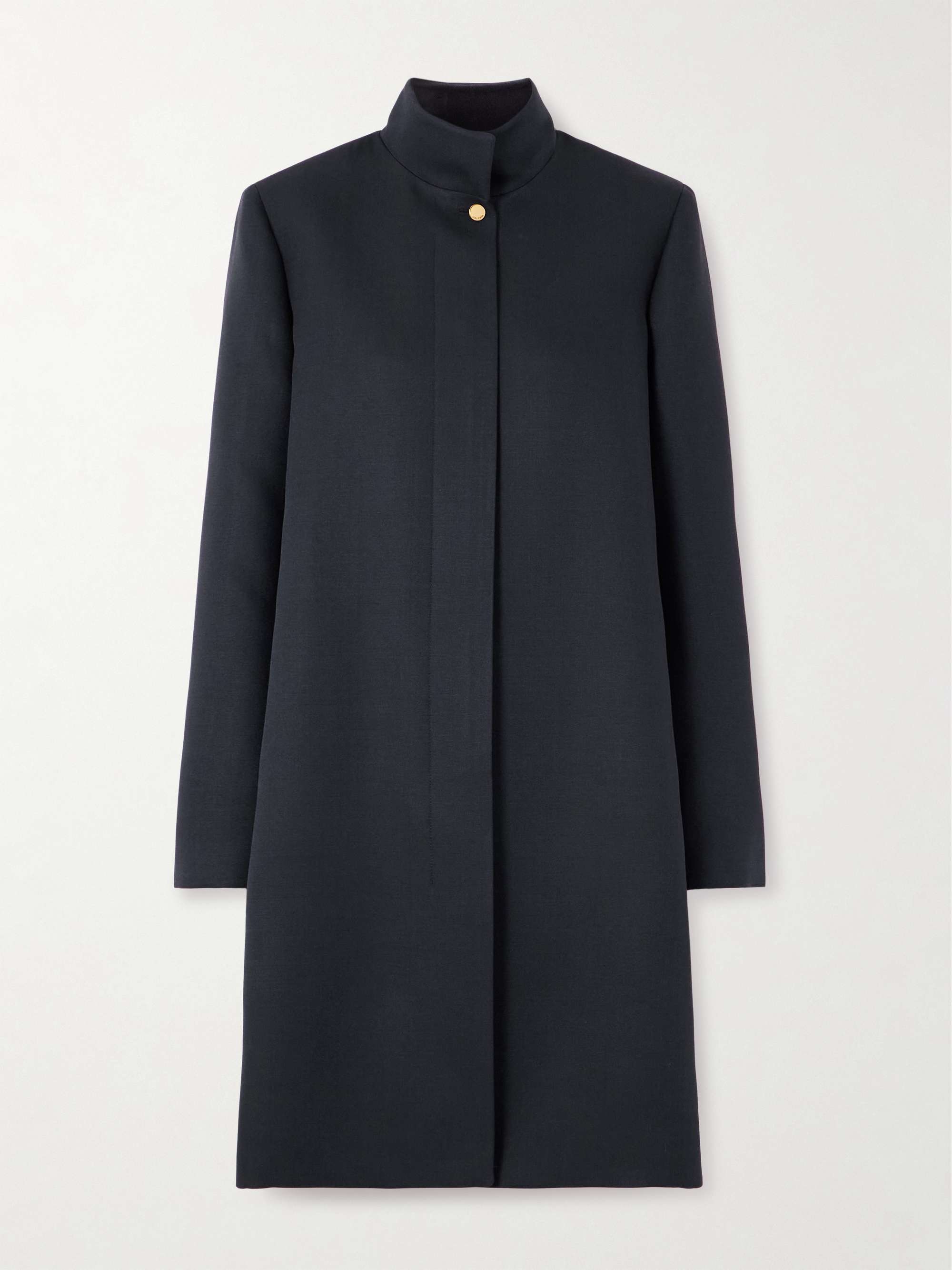 Danny wool and silk-blend coat view