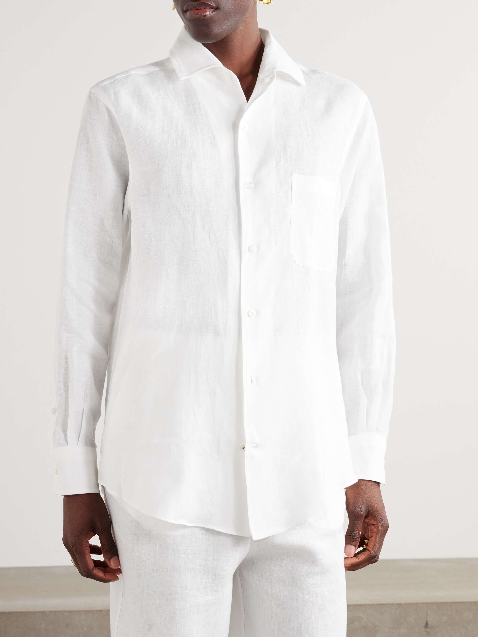André linen shirt view