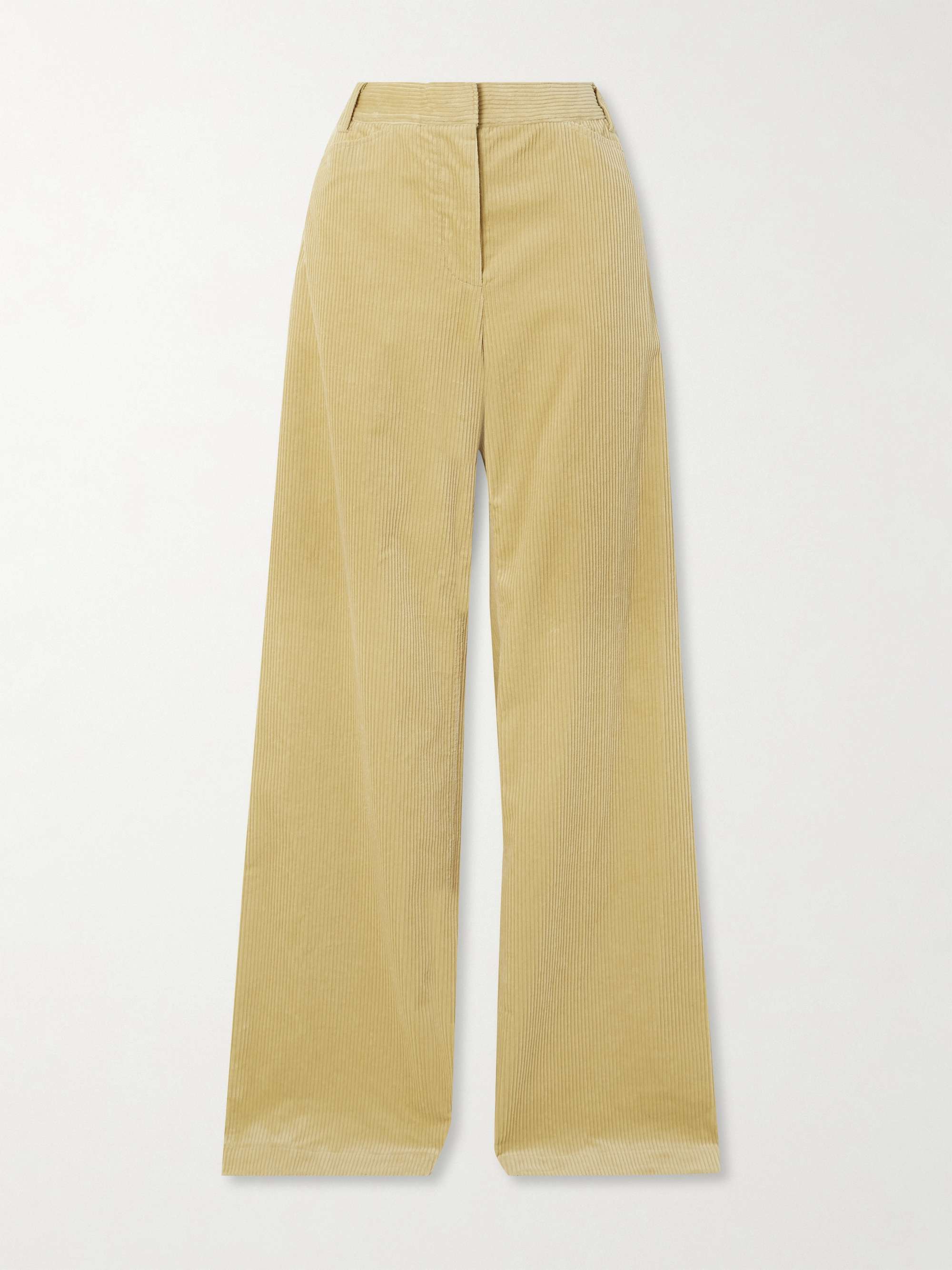 Organic cotton-corduroy wide-leg pants view