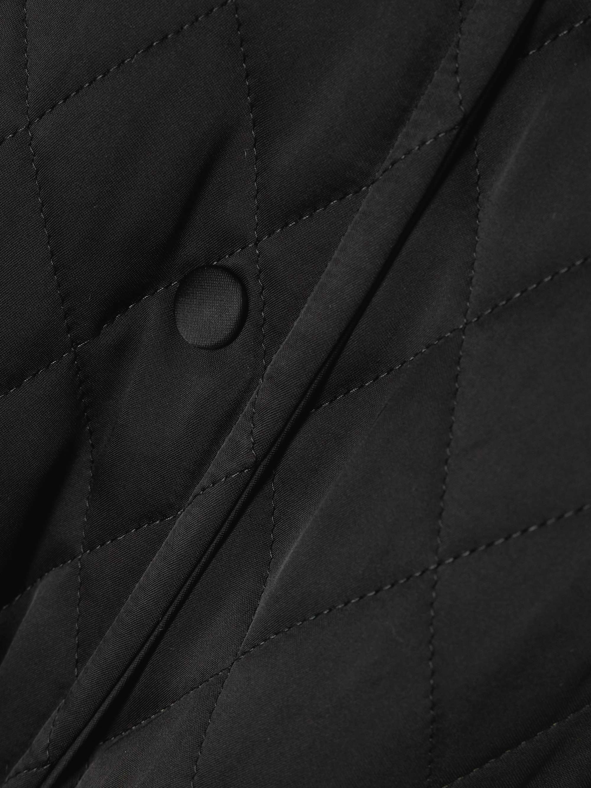 Quilted satin vest view