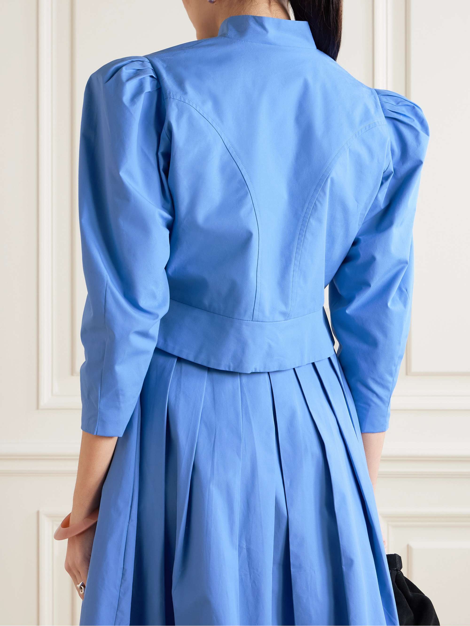 Amoako paneled cotton-poplin jacket view