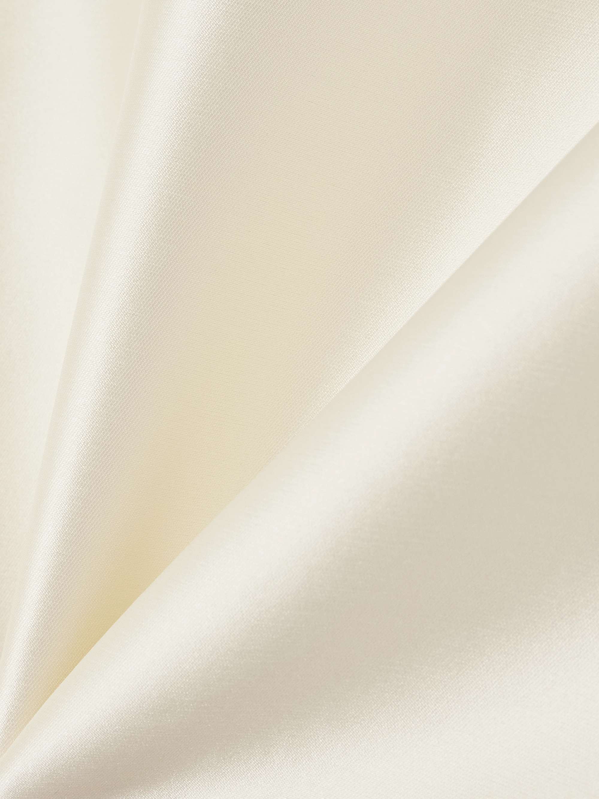Mary wrap-effect tie-detailed faille top view