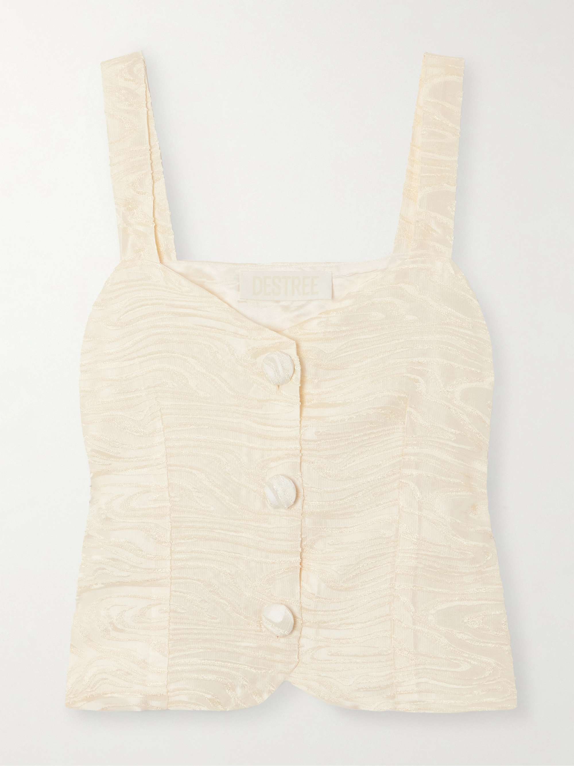 Dora fil coupé woven tank view