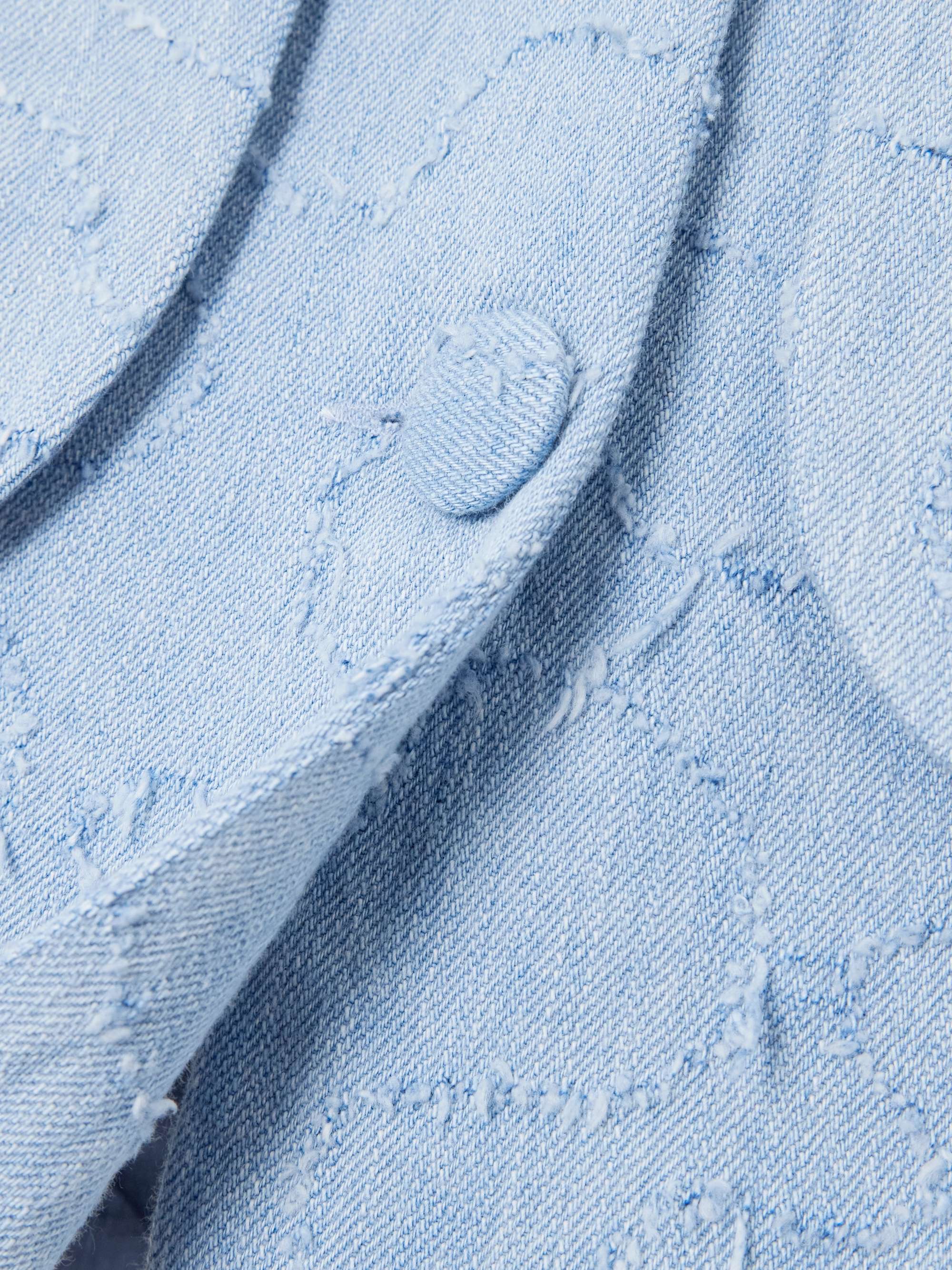 Marianne frayed denim vest view