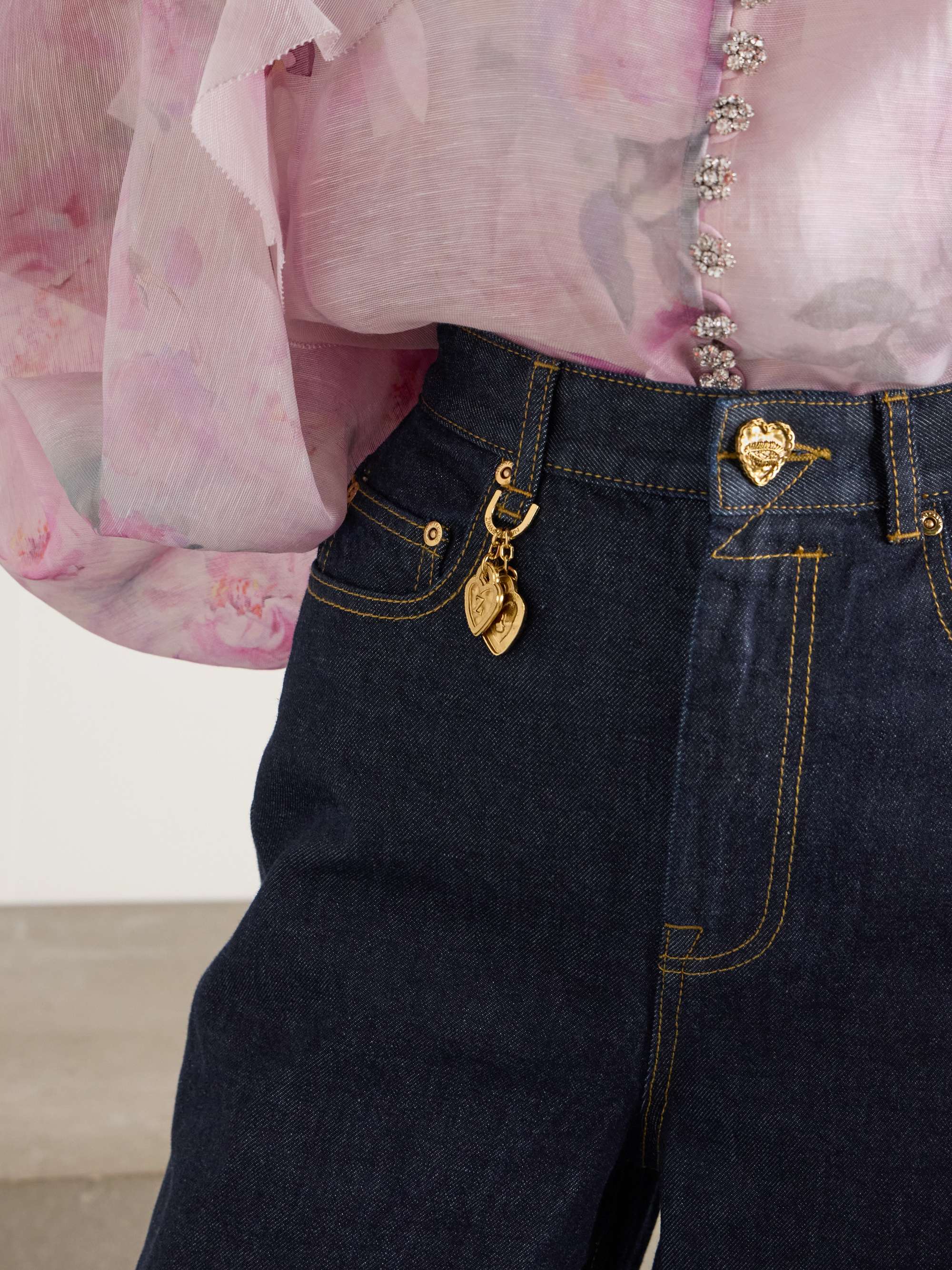 Crush high-rise wide-leg jeans view