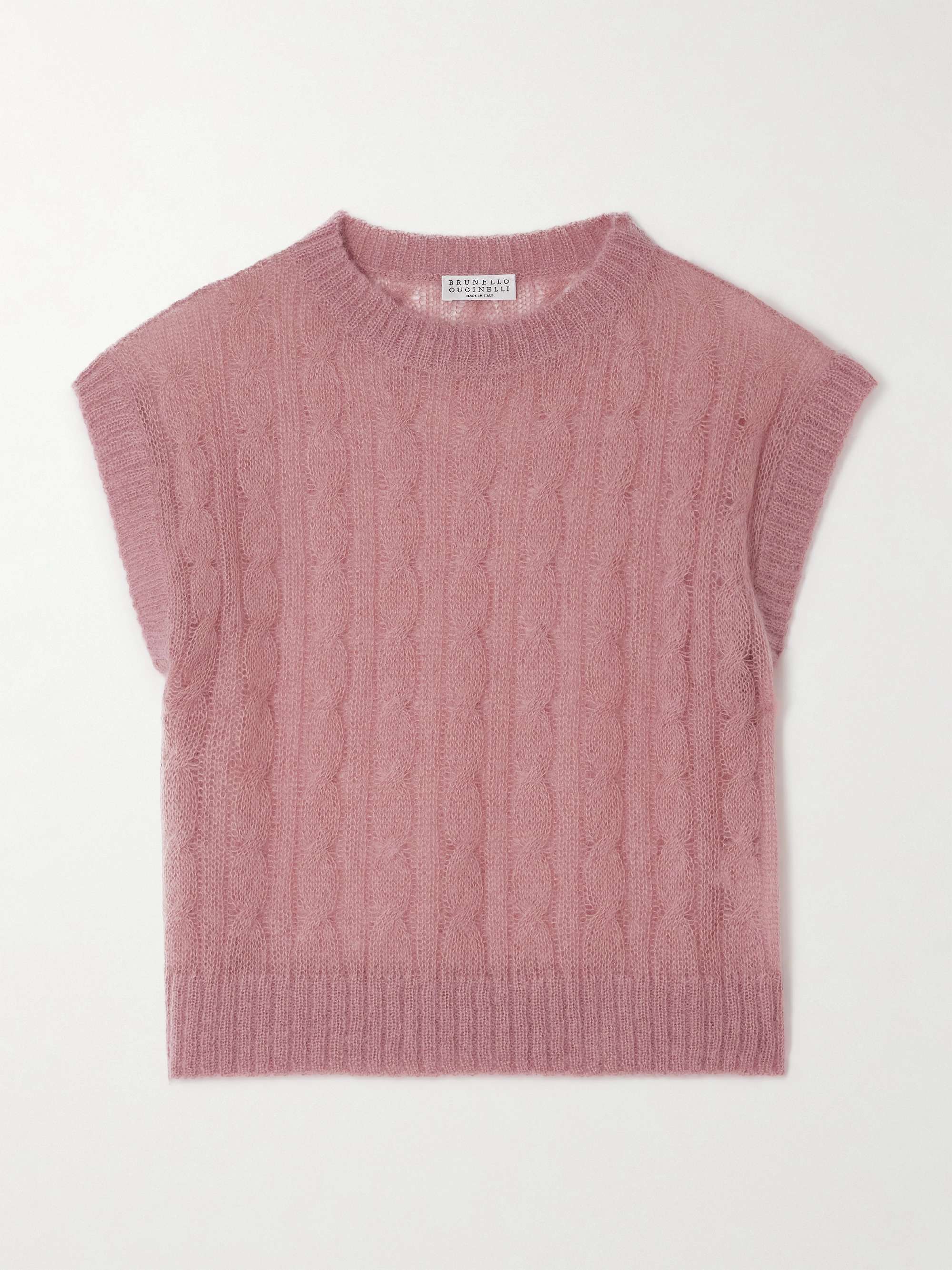 Mohair-blend tank top view