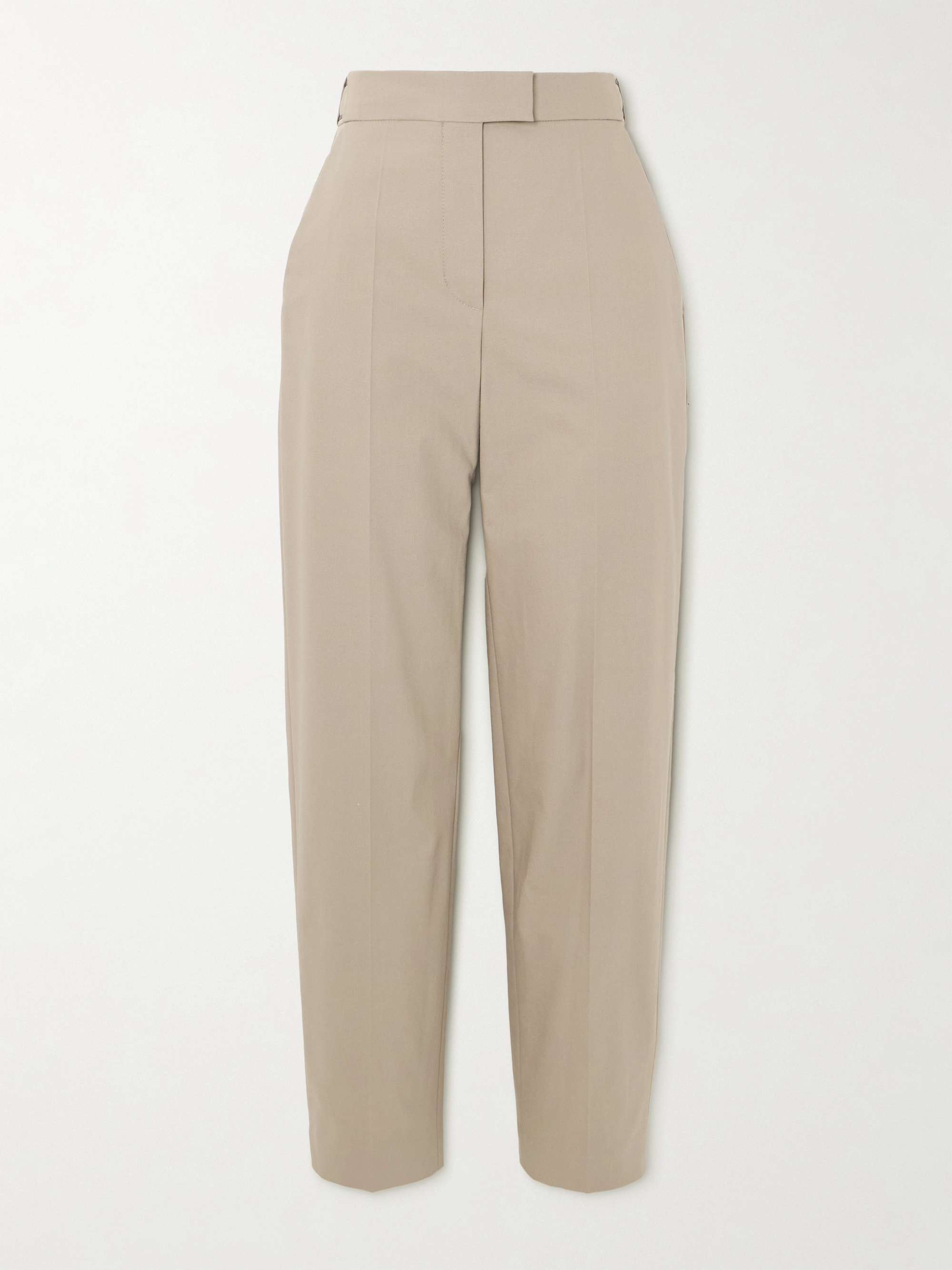 Cotton-blend twill tapered pants view