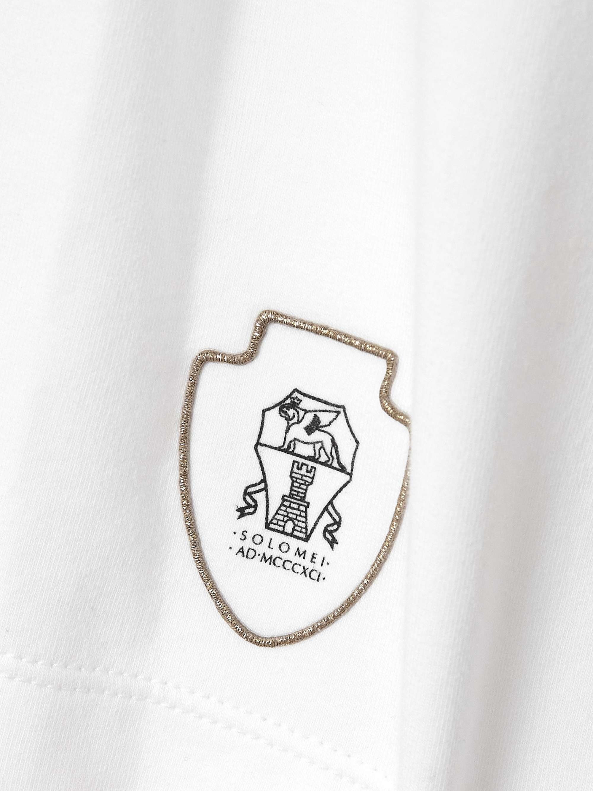 Embroidered stretch-cotton jersey tennis shorts view