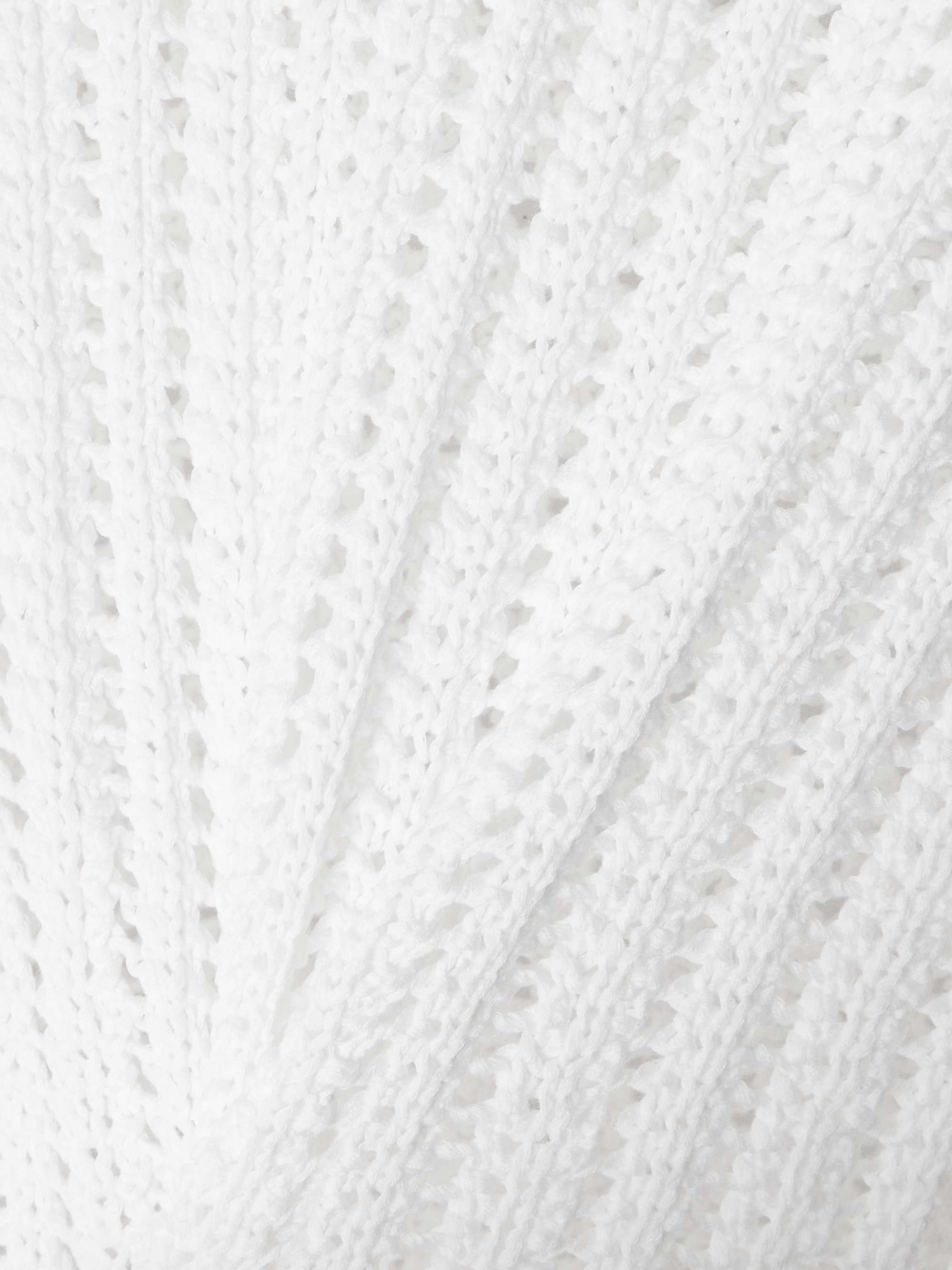 Open-knit cotton hoodie view
