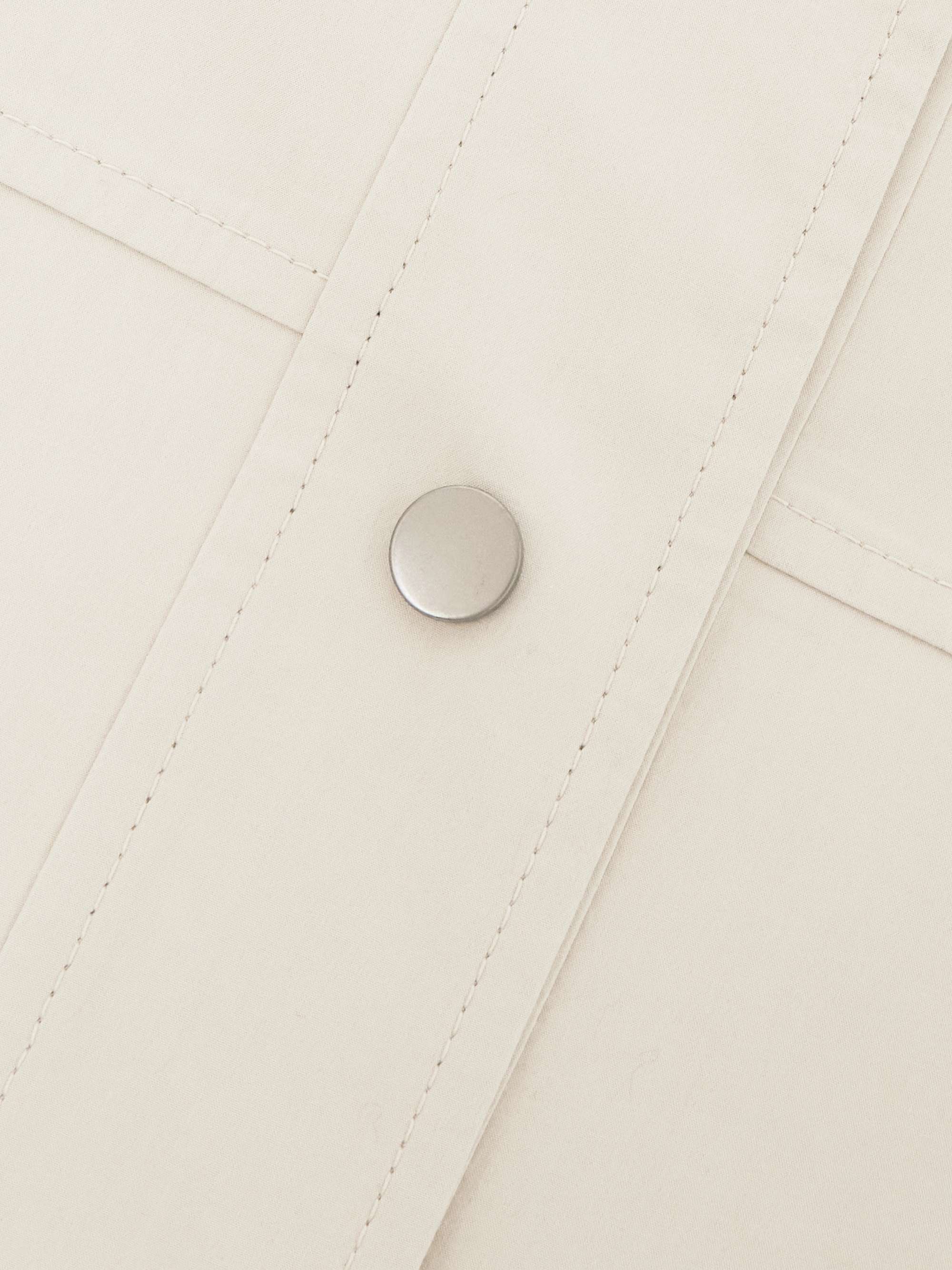 Hooded cotton trench coat view
