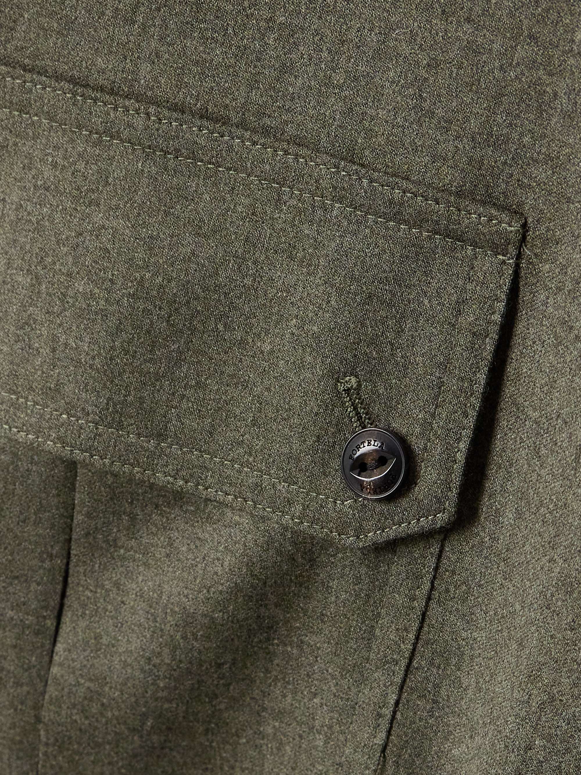 Oversized wool-blend overshirt view