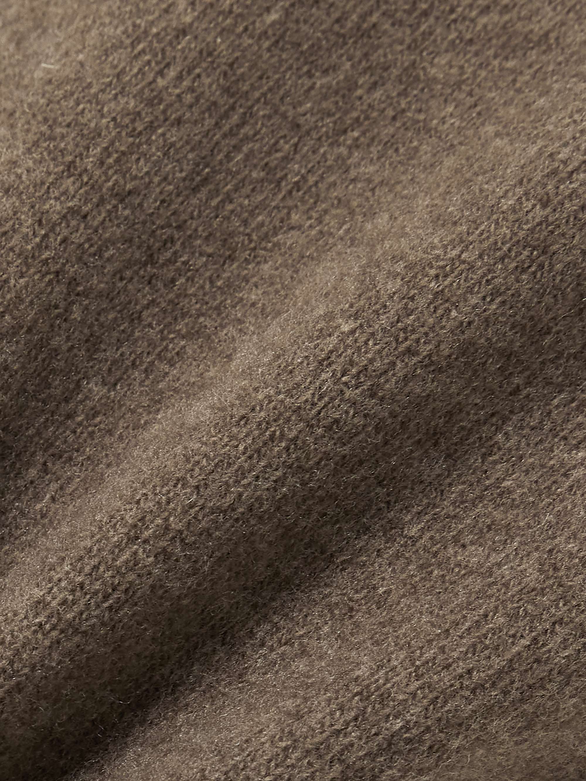 Wool-blend wide-leg track pants view