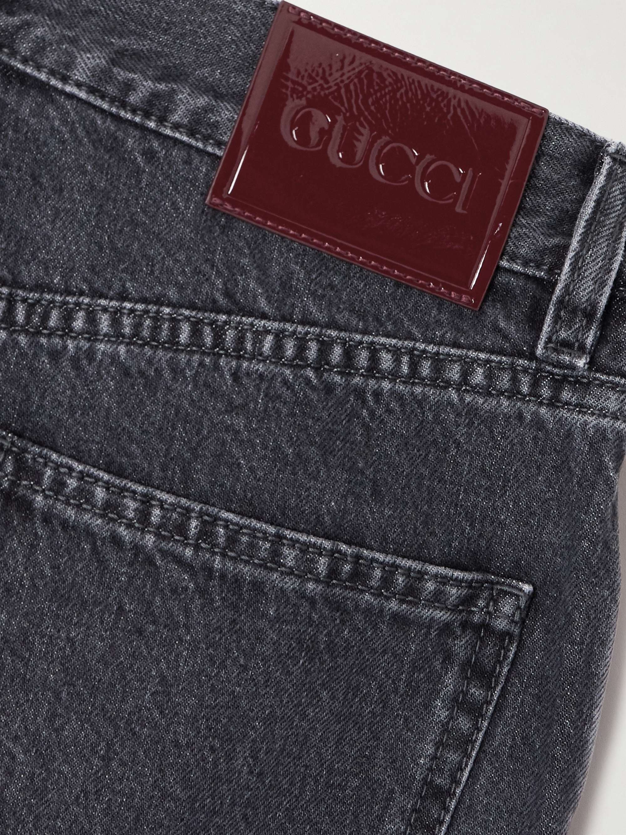 Low-rise wide-leg jeans view