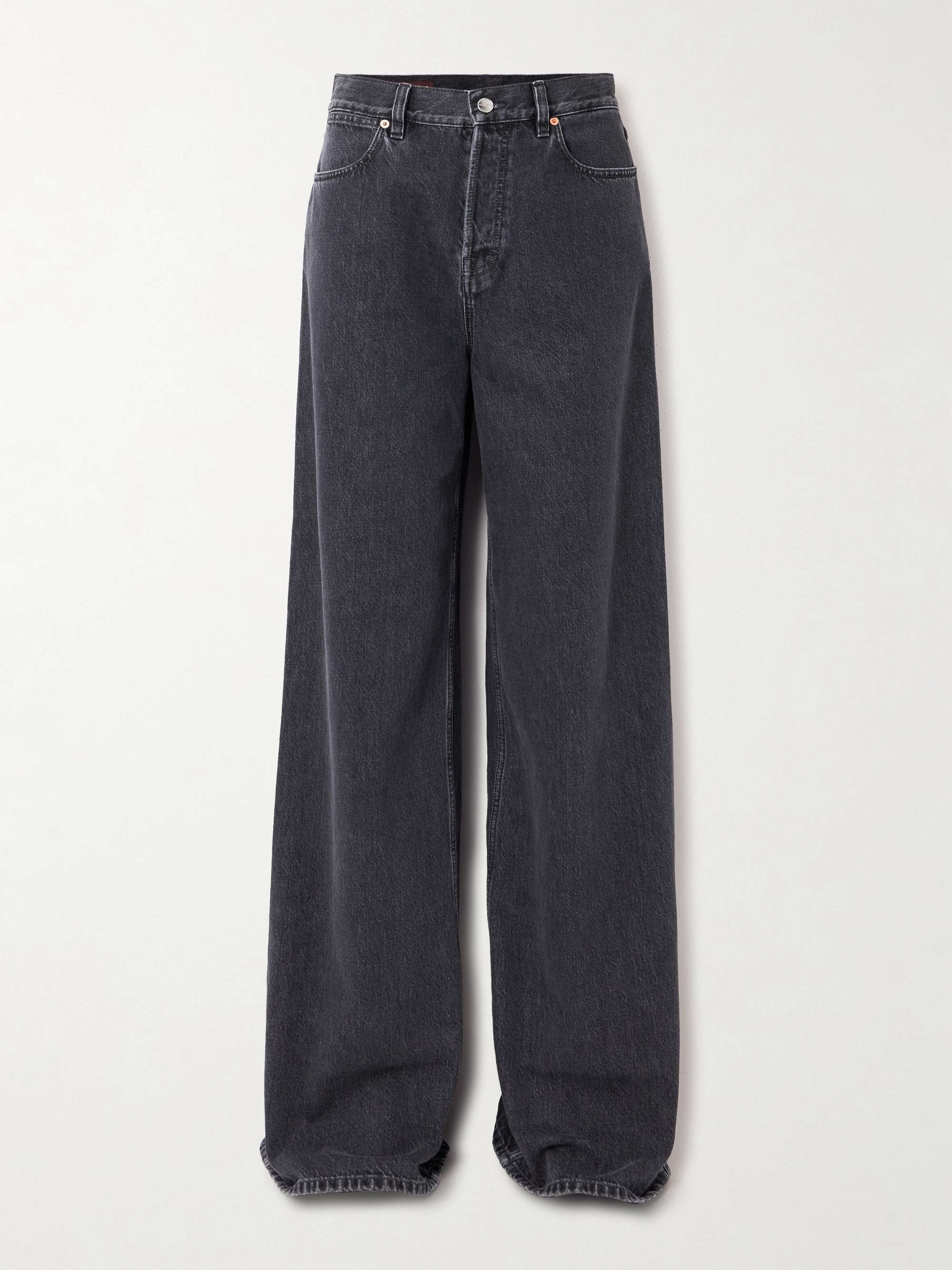 Low-rise wide-leg jeans view