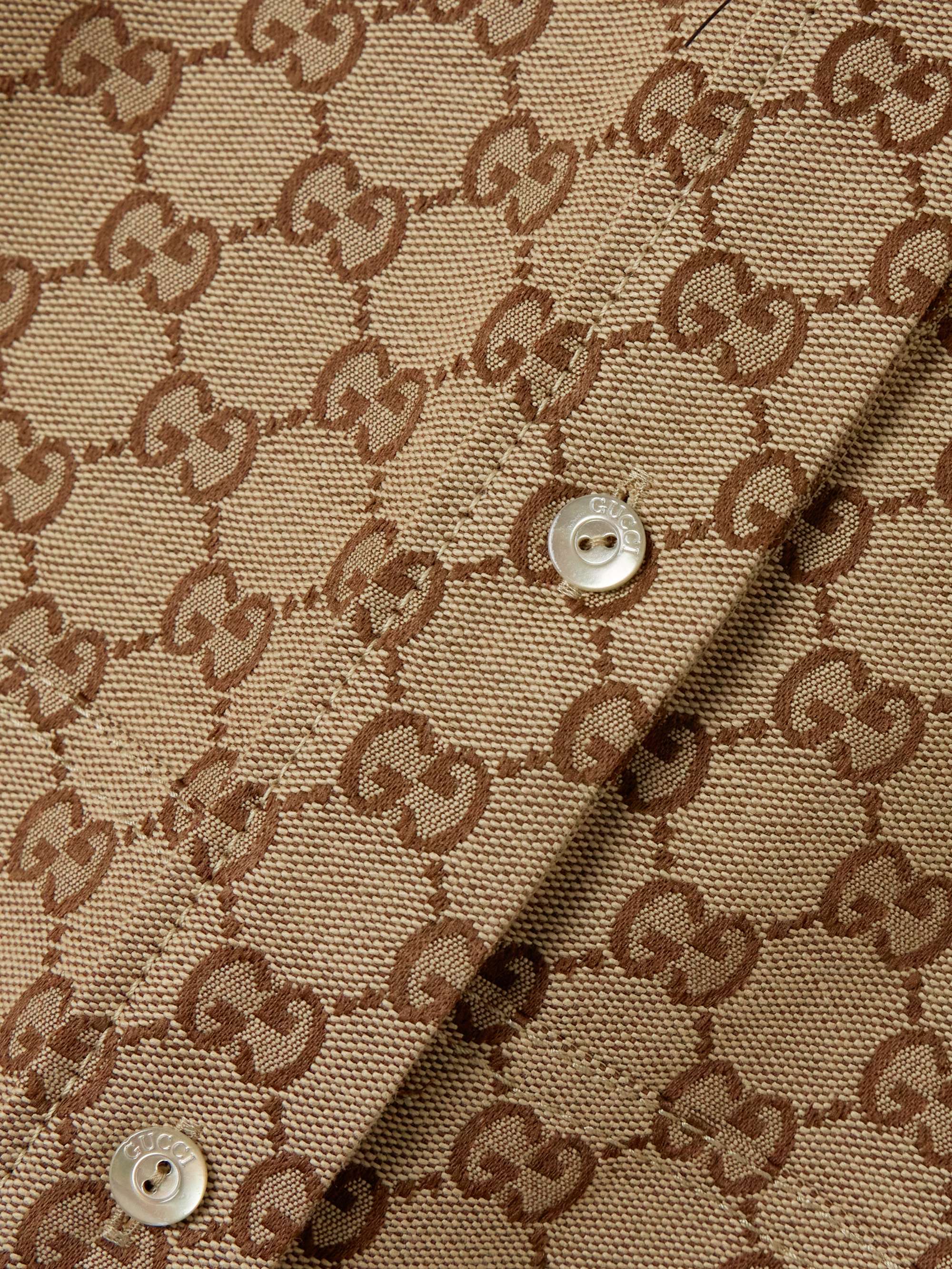 Cotton-blend jacquard shirt view