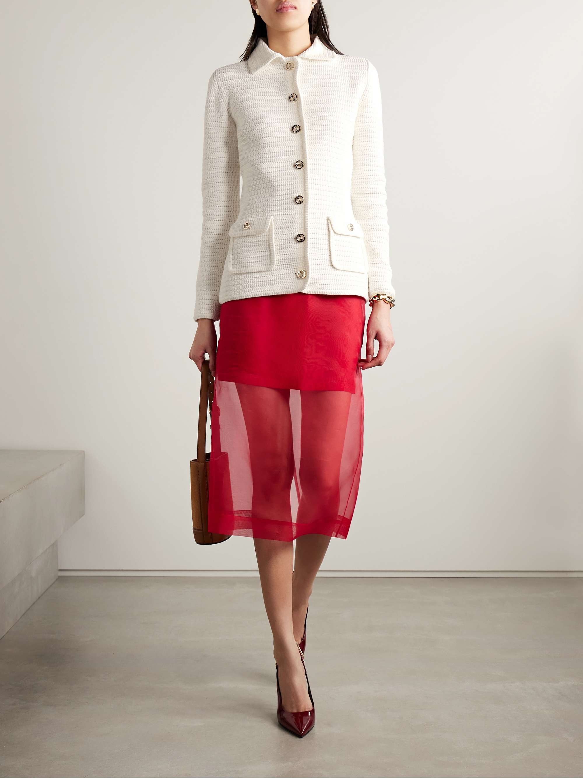 Cotton-blend cardigan view