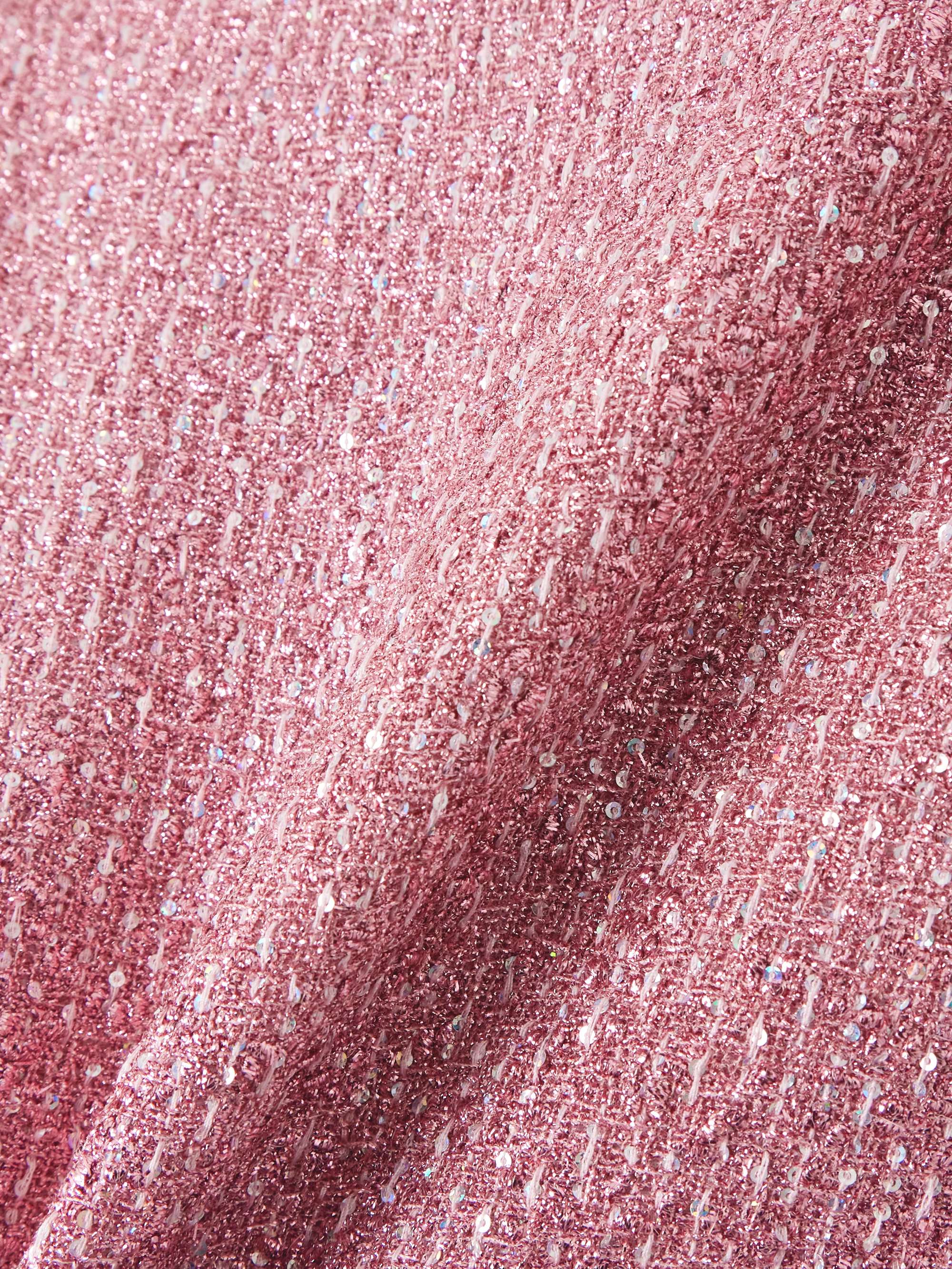 Sequin-embellished lamé-tweed skirt view