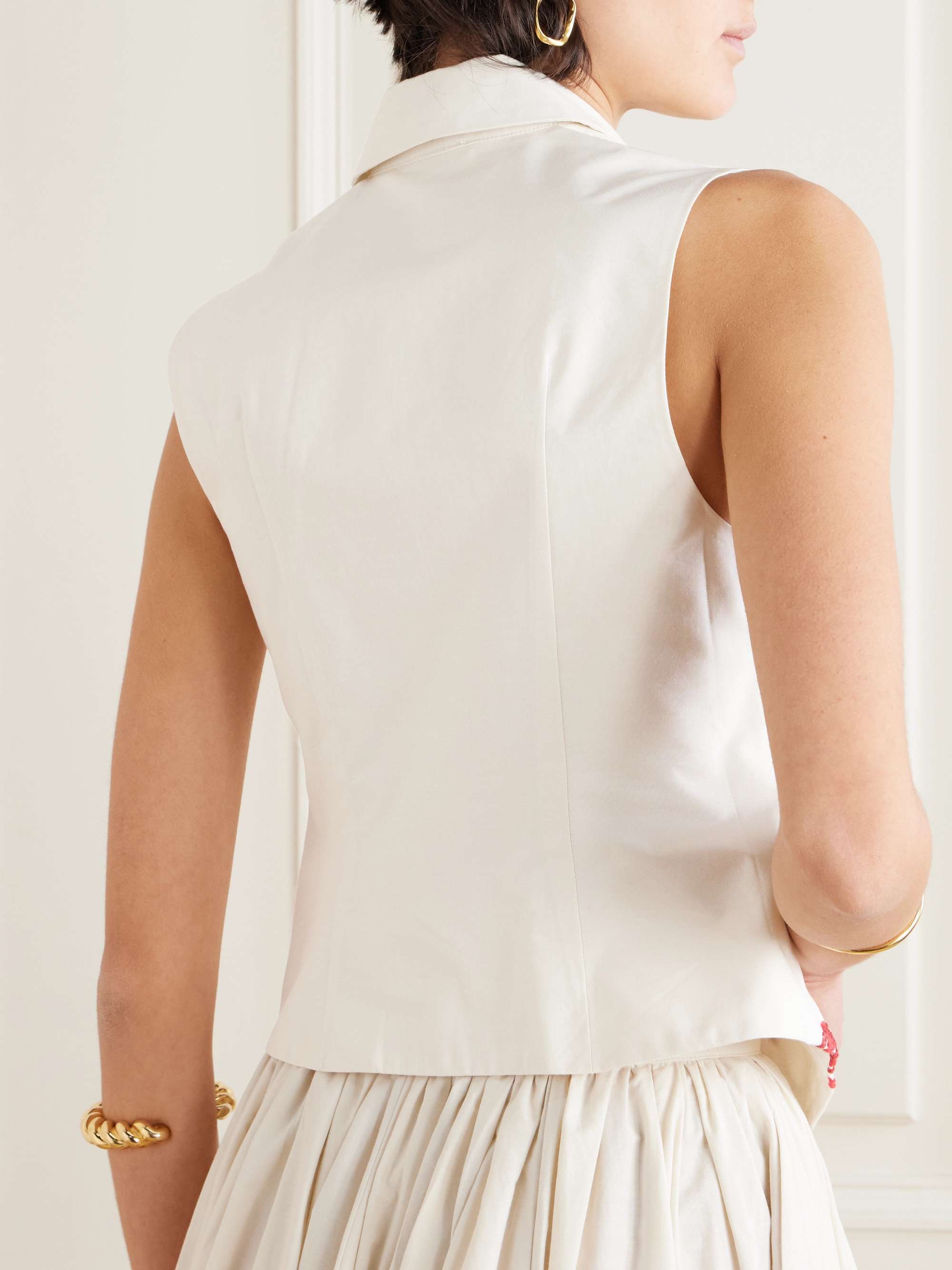 Signa embroidered cotton-poplin shirt view