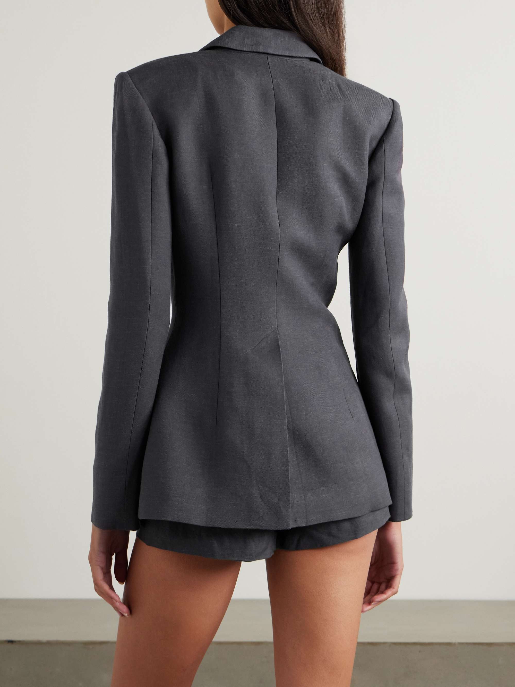 Enna asymmetric woven blazer view