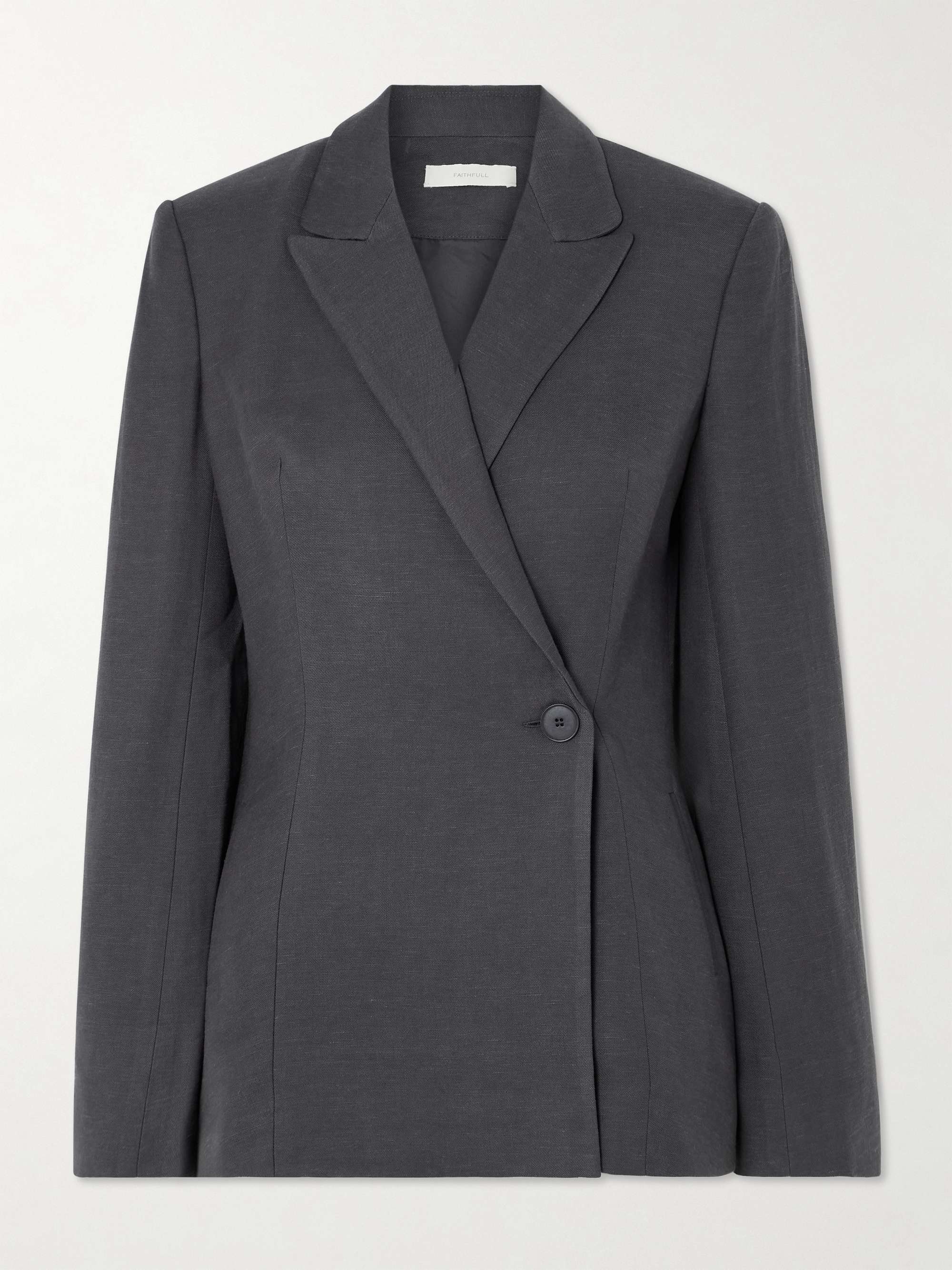 Enna asymmetric woven blazer view