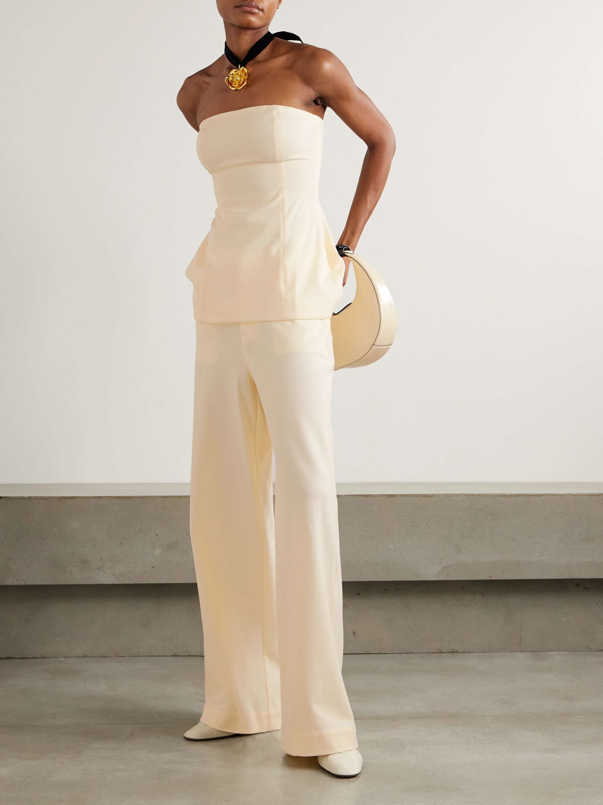 Grayson twill wide-leg pants view