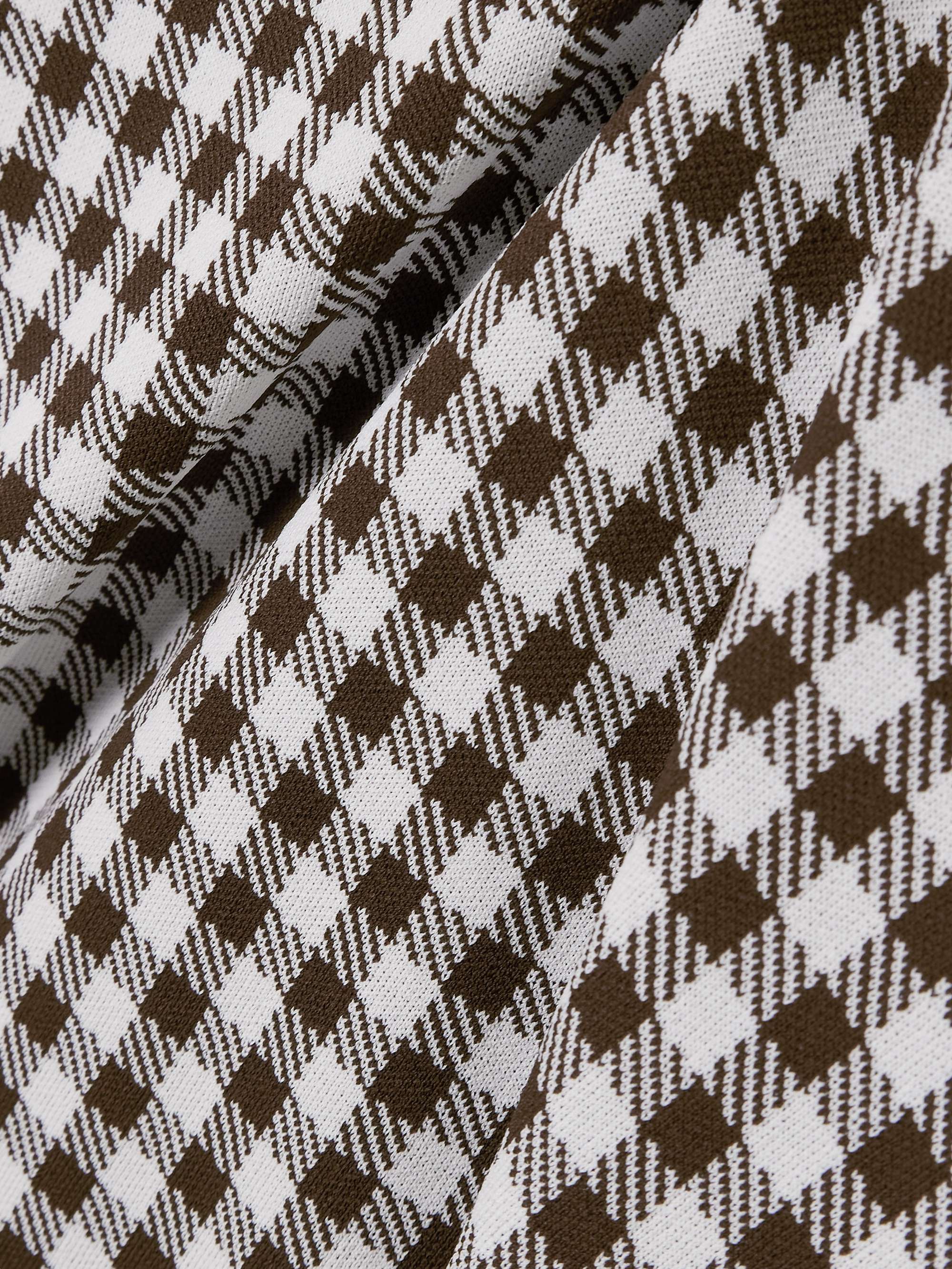 Karina gingham jacquard-knit midi skirt view