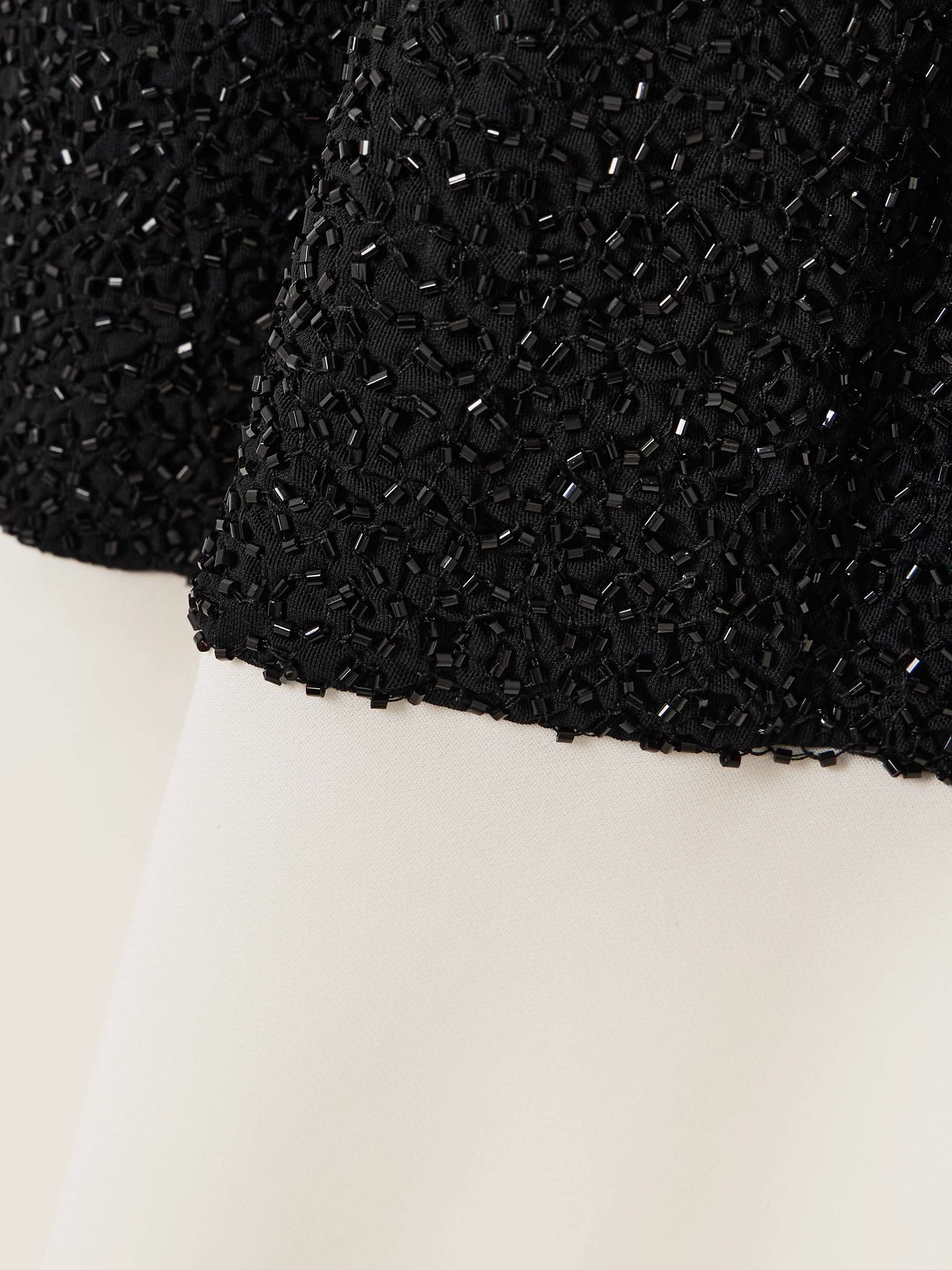 Gabrielle layered bead-embellished mesh and crepe gown view