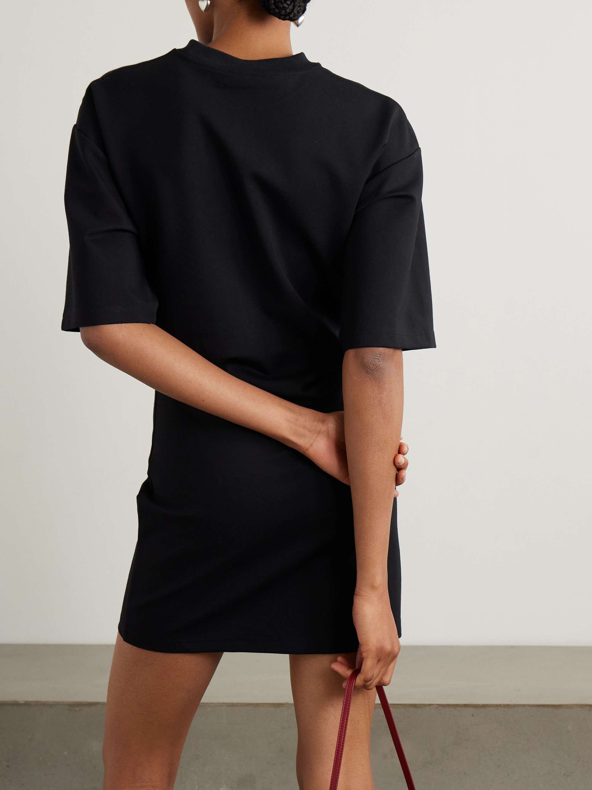 Truman gathered stretch-jersey mini dress view