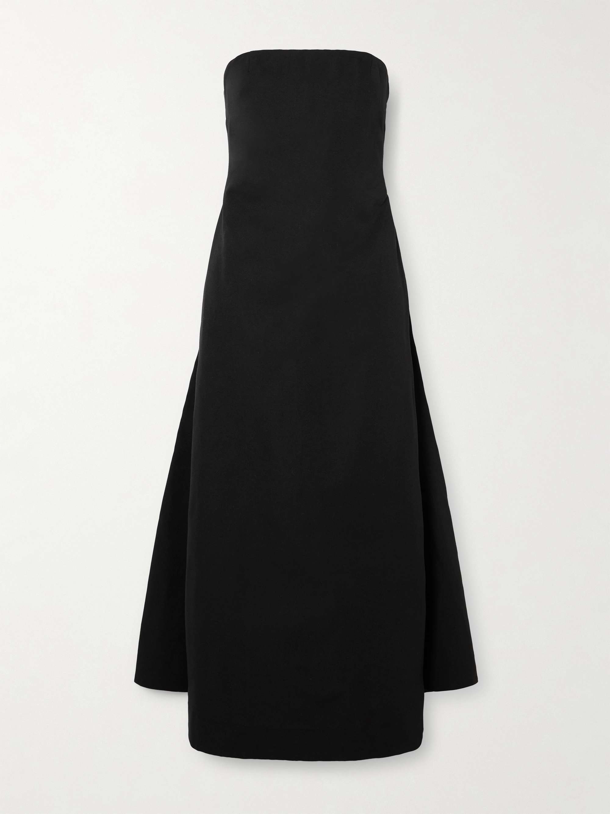 Kennedy strapless cotton-blend grosgrain midi dress view