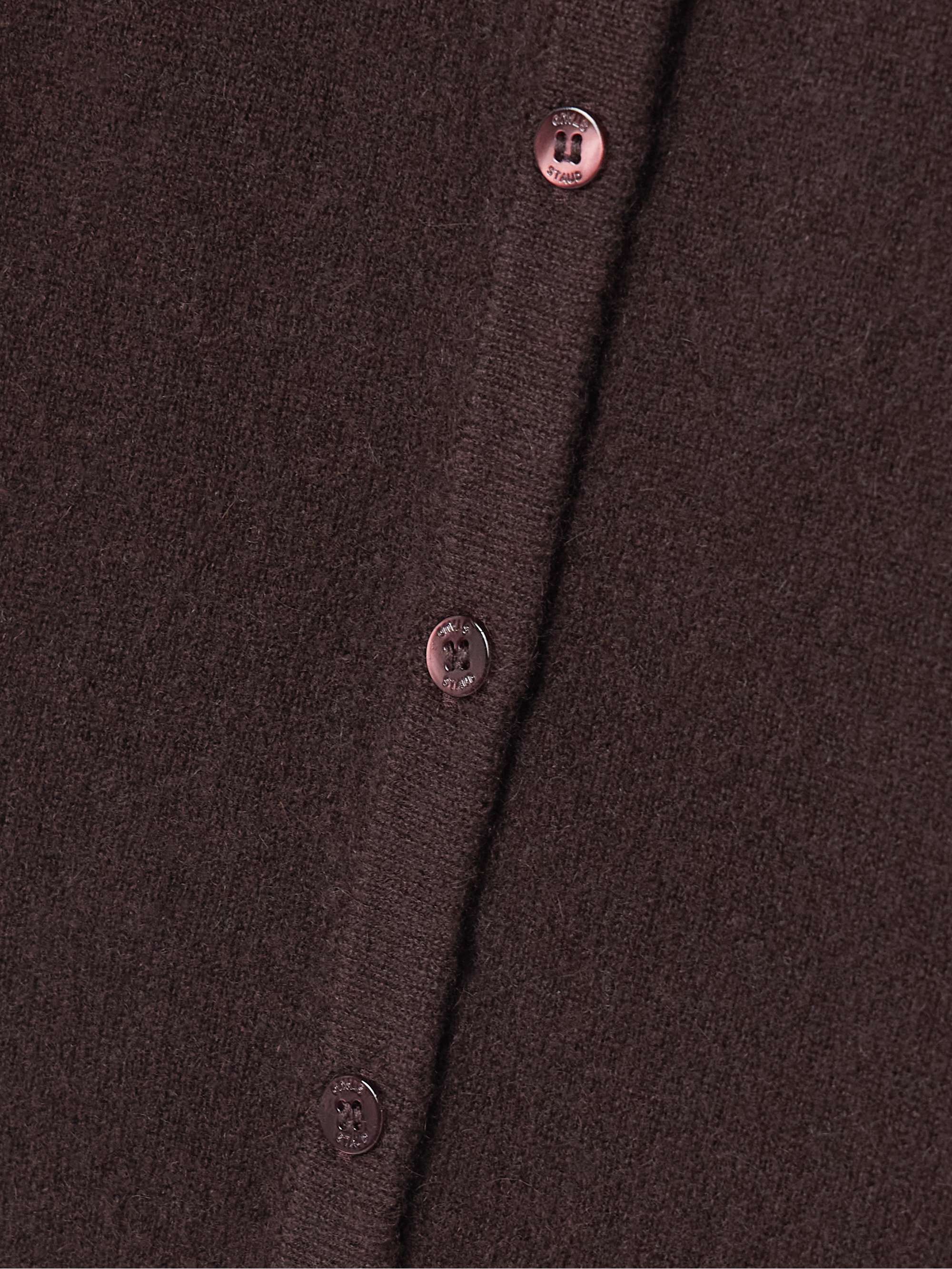 Midnight cashmere cardigan view