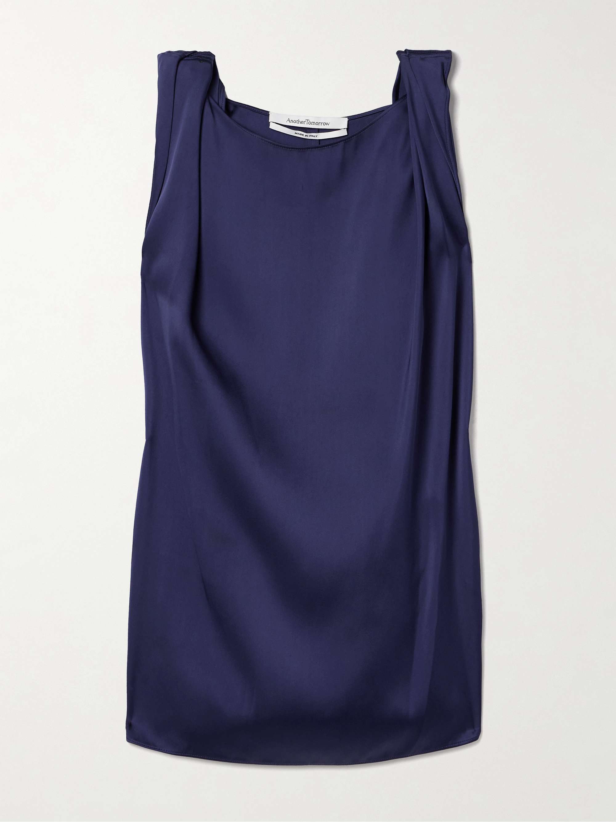 Twisted satin tank view