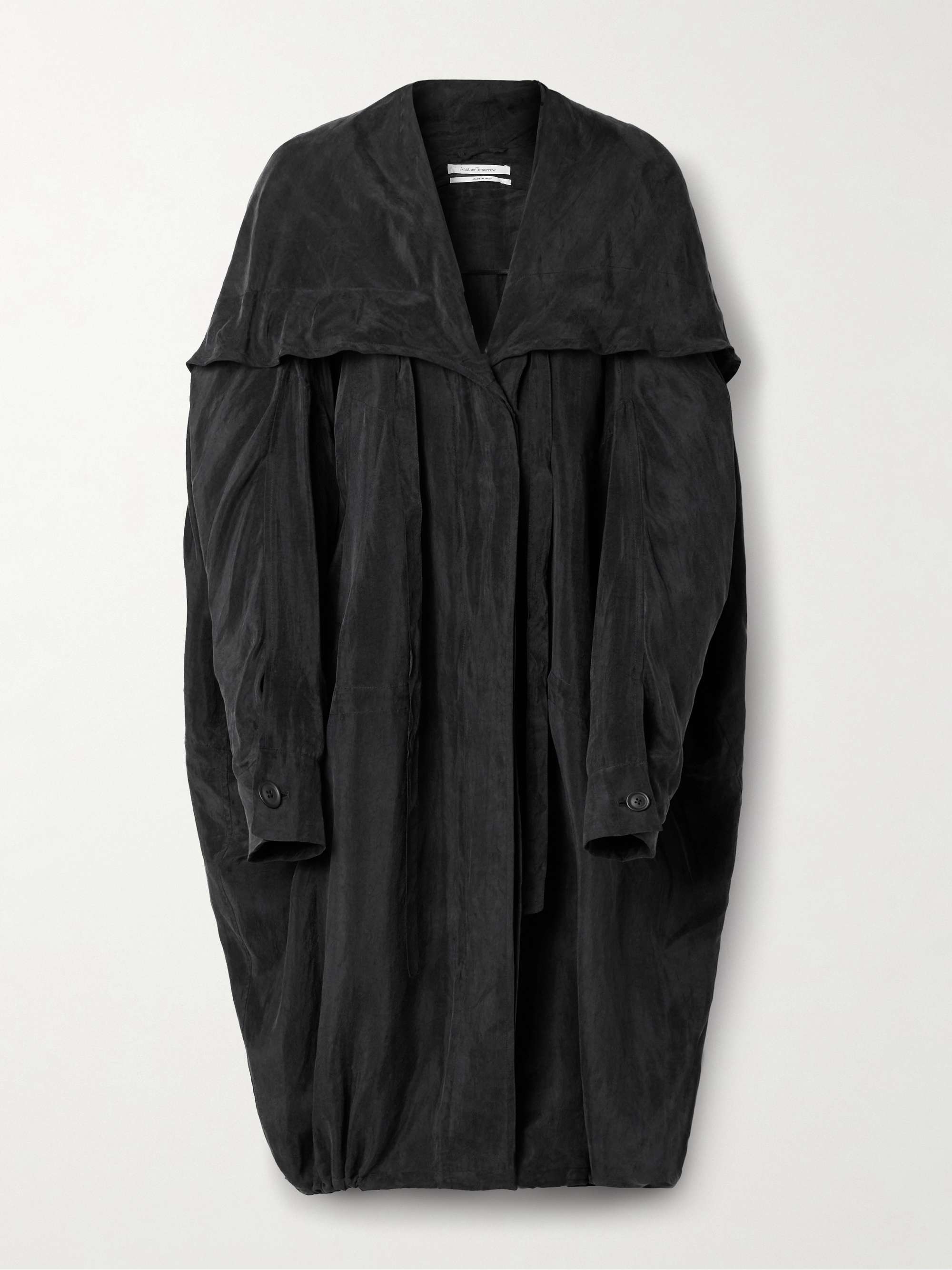 Oversized hooded TENCEL™ Lyocell jacket view