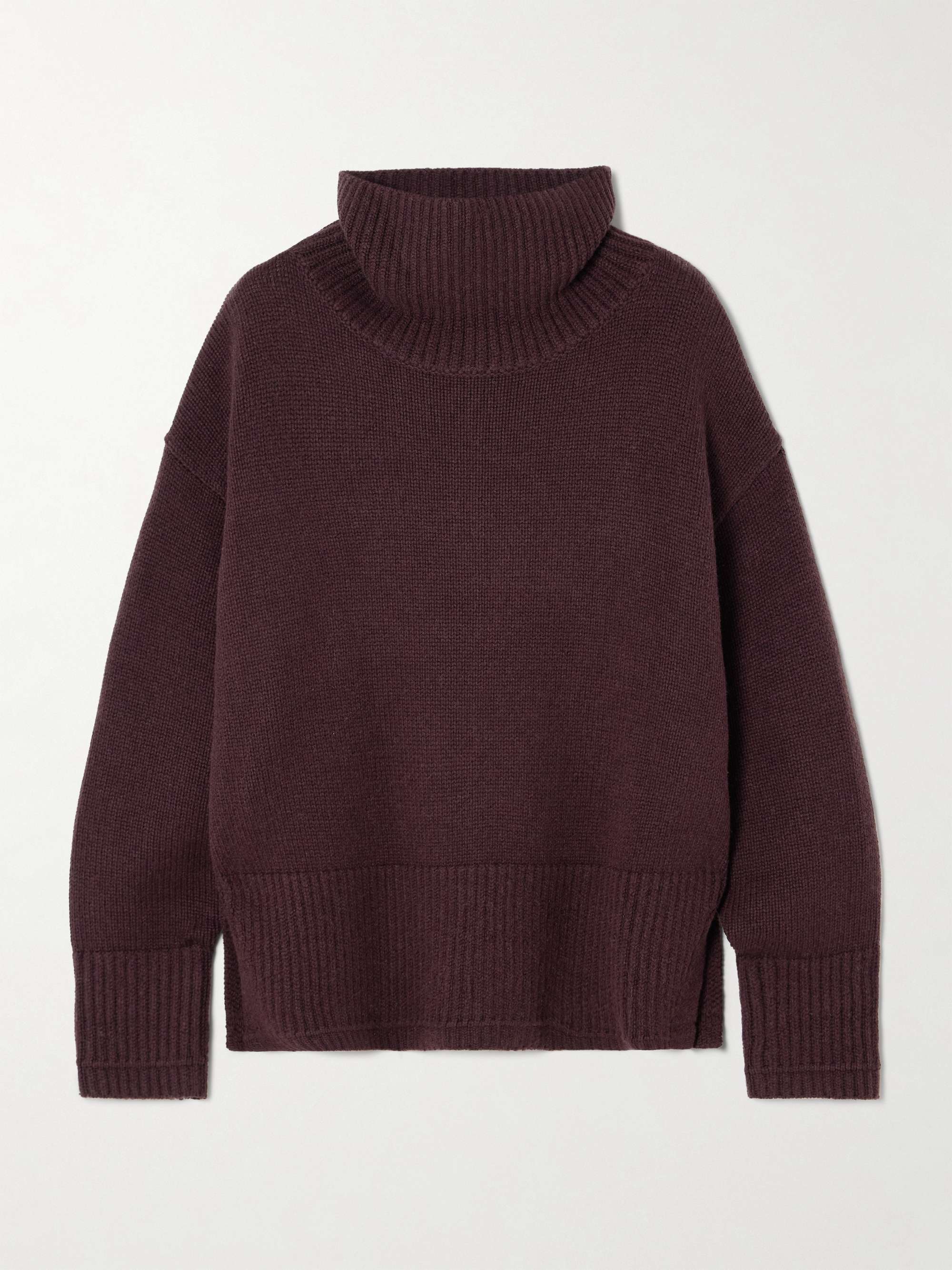 Swing recycled-cashmere and organic cotton-blend turtleneck sweater view