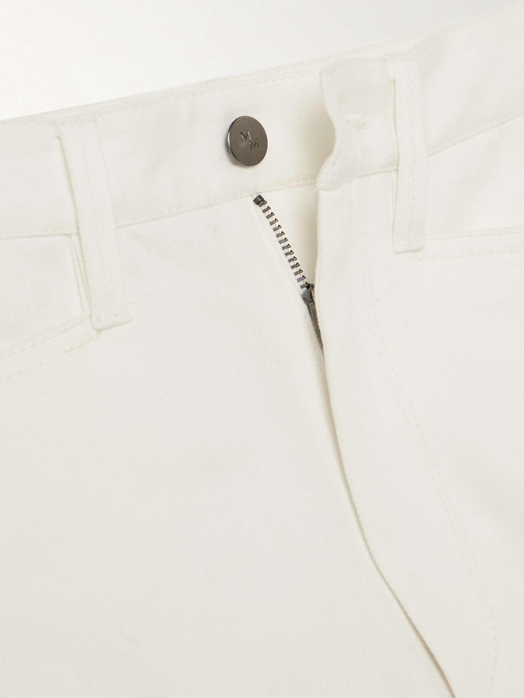Bow high-rise barrel-leg jeans view