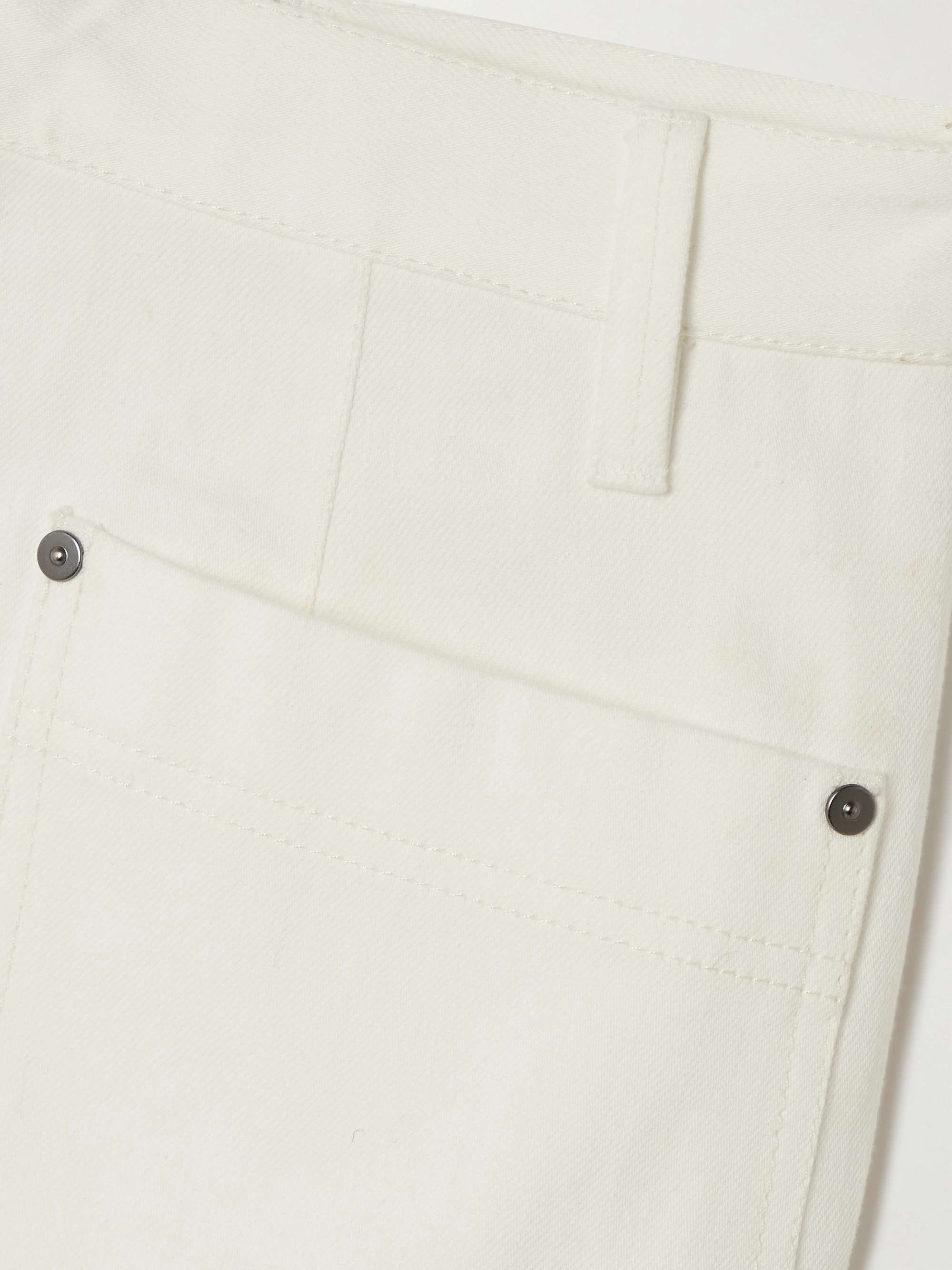 Bow high-rise barrel-leg jeans view