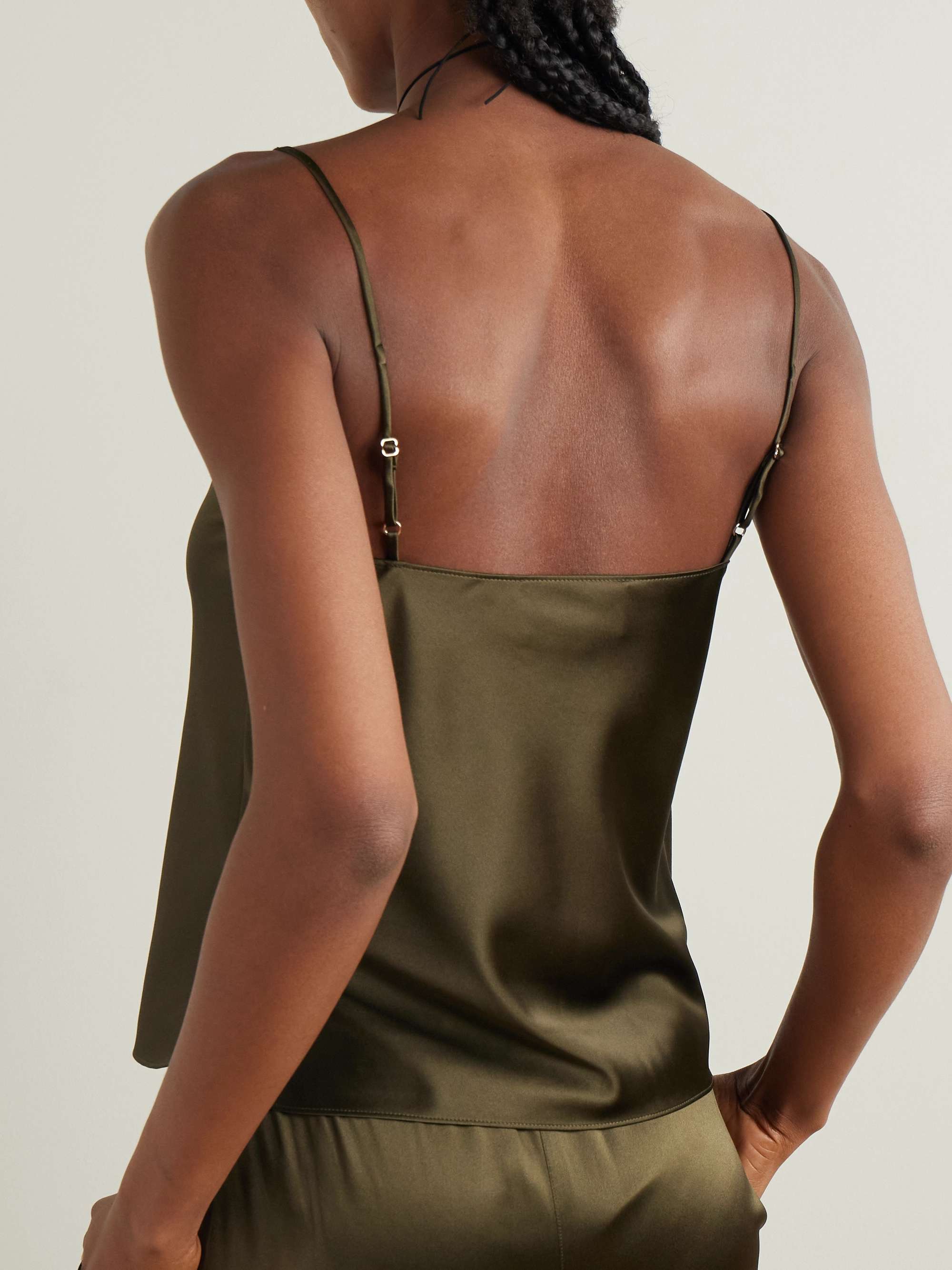 Mila silk-blend satin camisole view