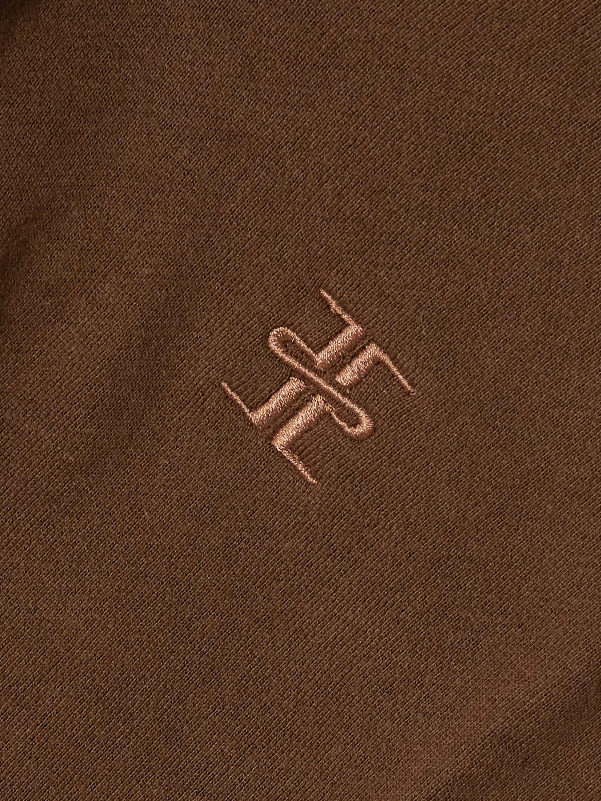 Cotton and modal-blend jersey tapered track pants view