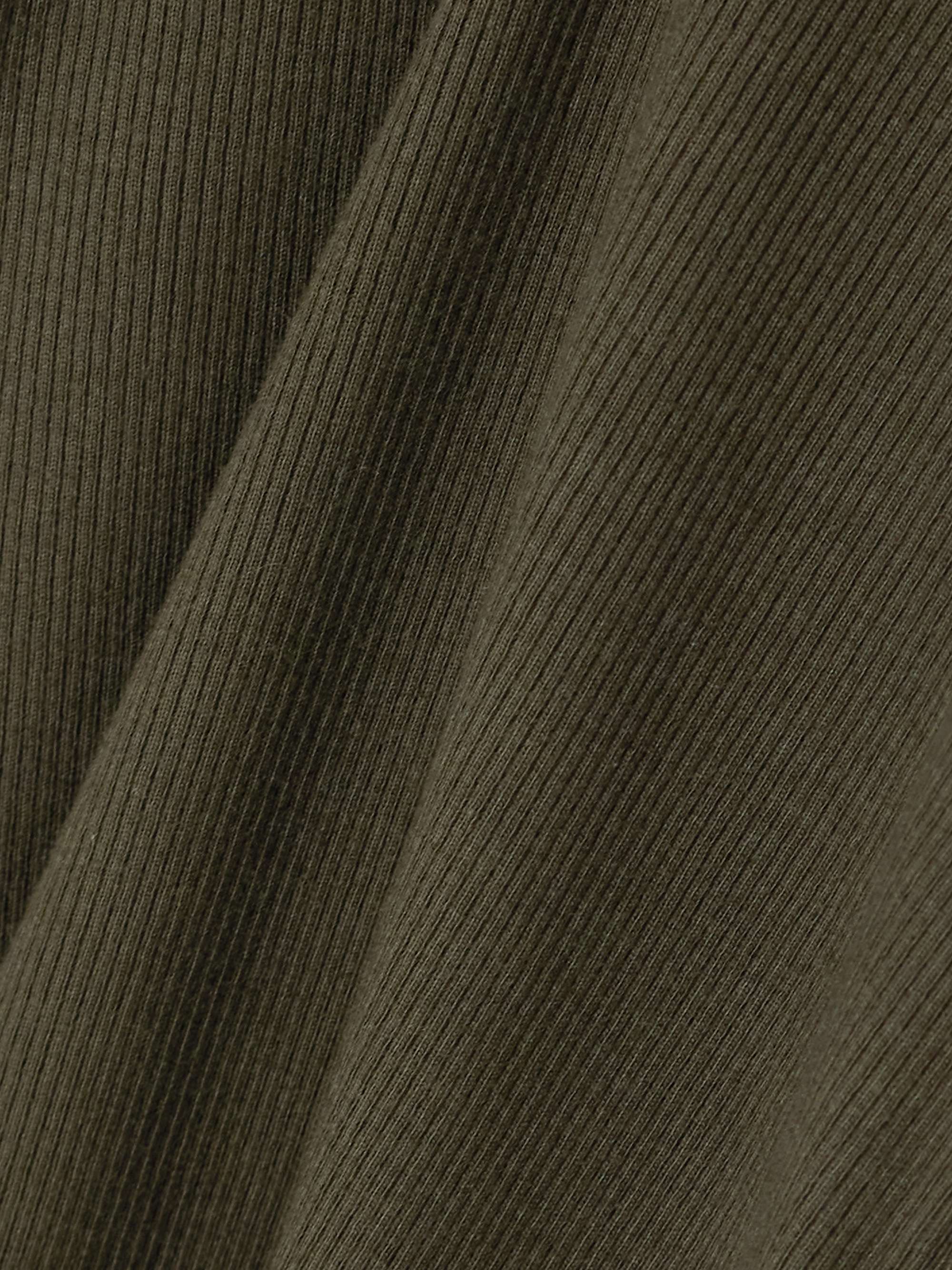 Ribbed stretch-cotton and modal-blend tank view
