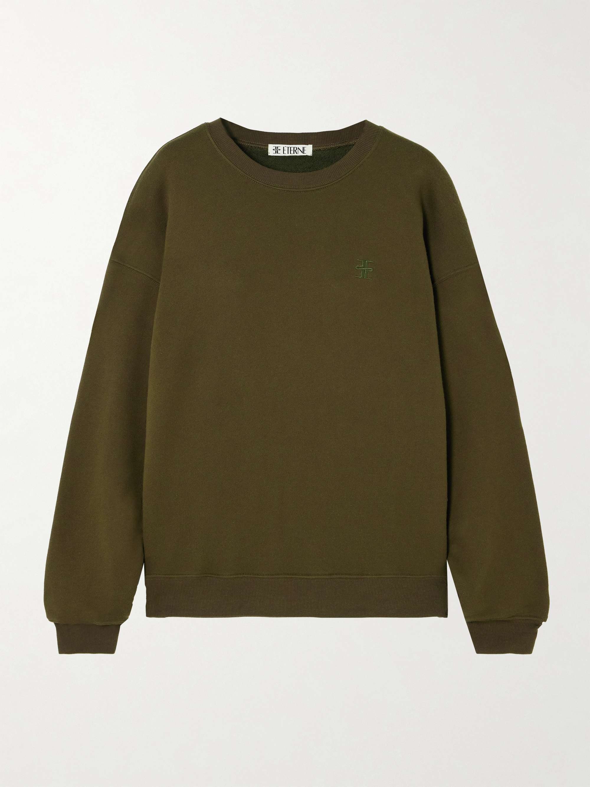French cotton and modal-blend terry sweatshirt view