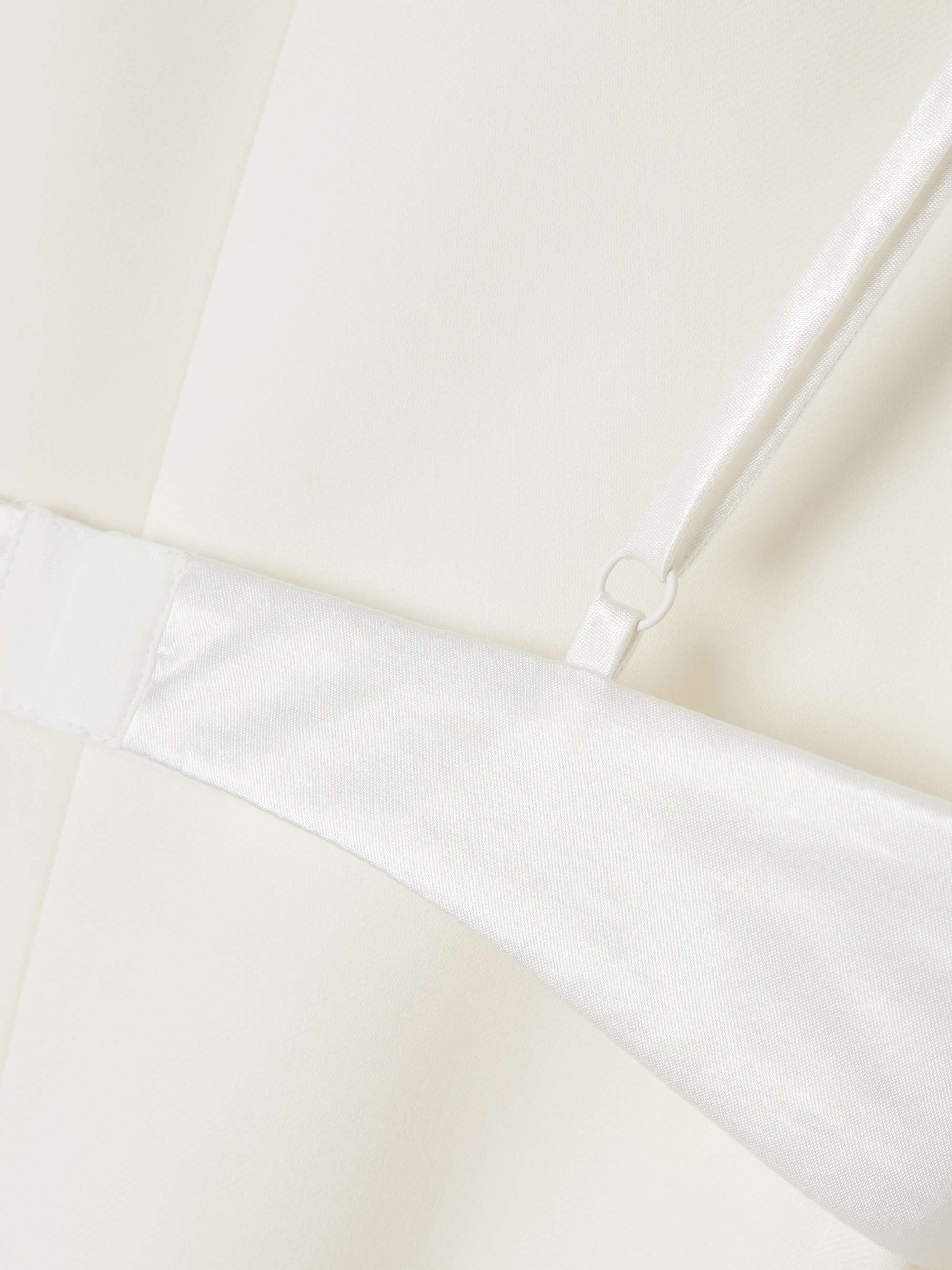Satin-trimmed wool-blend twill blazer view