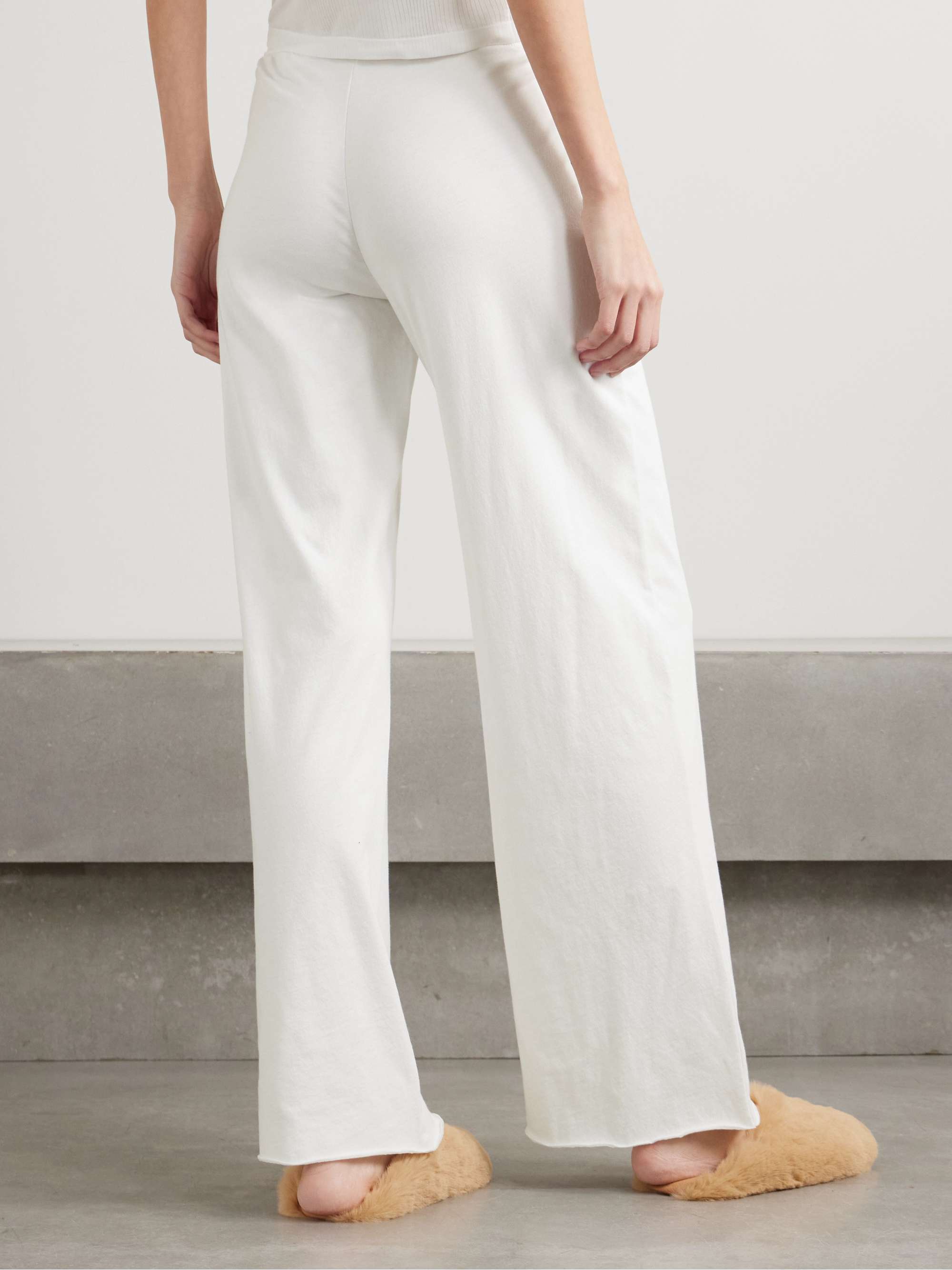 Organic Pima cotton-jersey pajama pants view