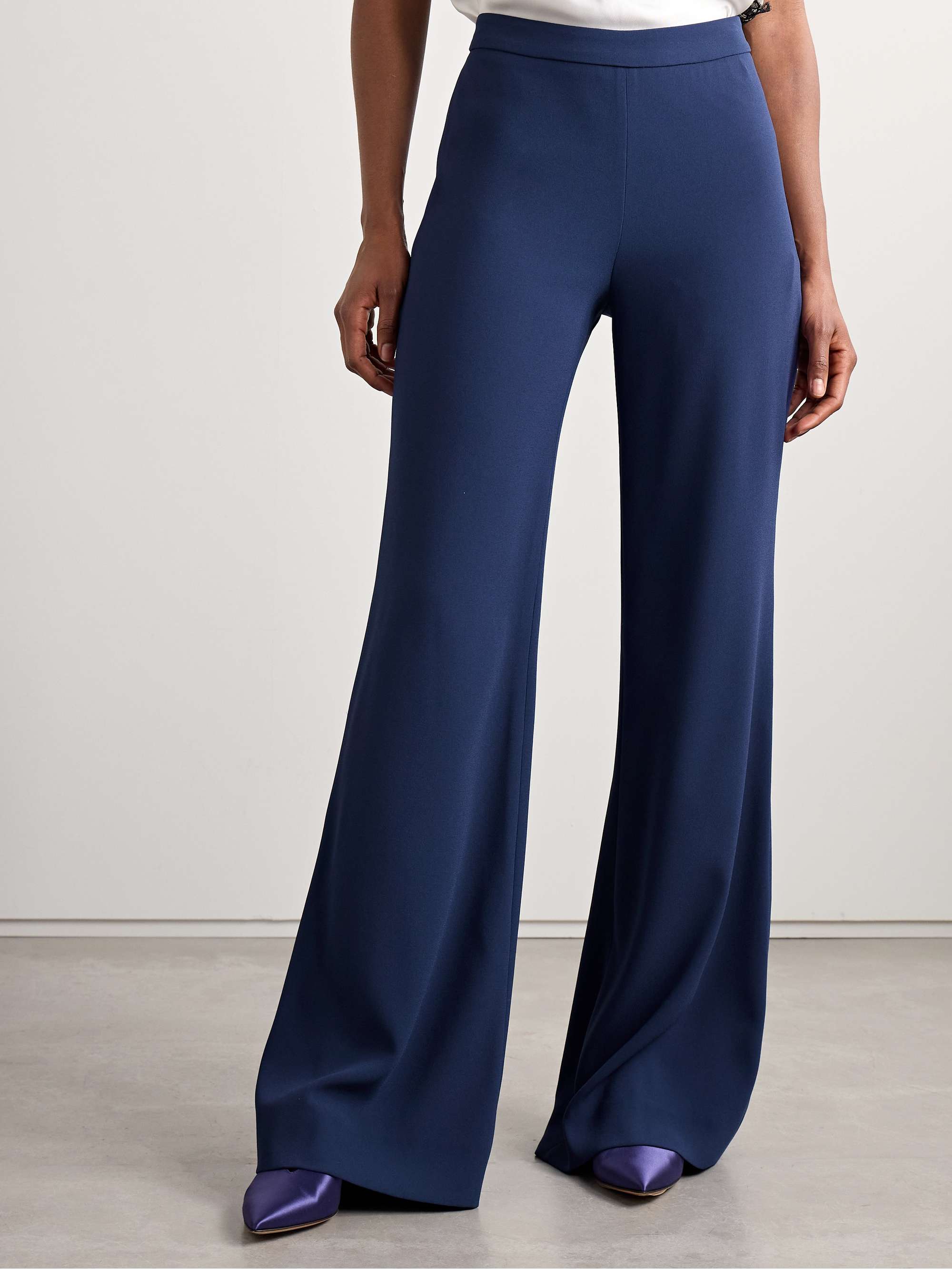 Willow crepe flared pants view