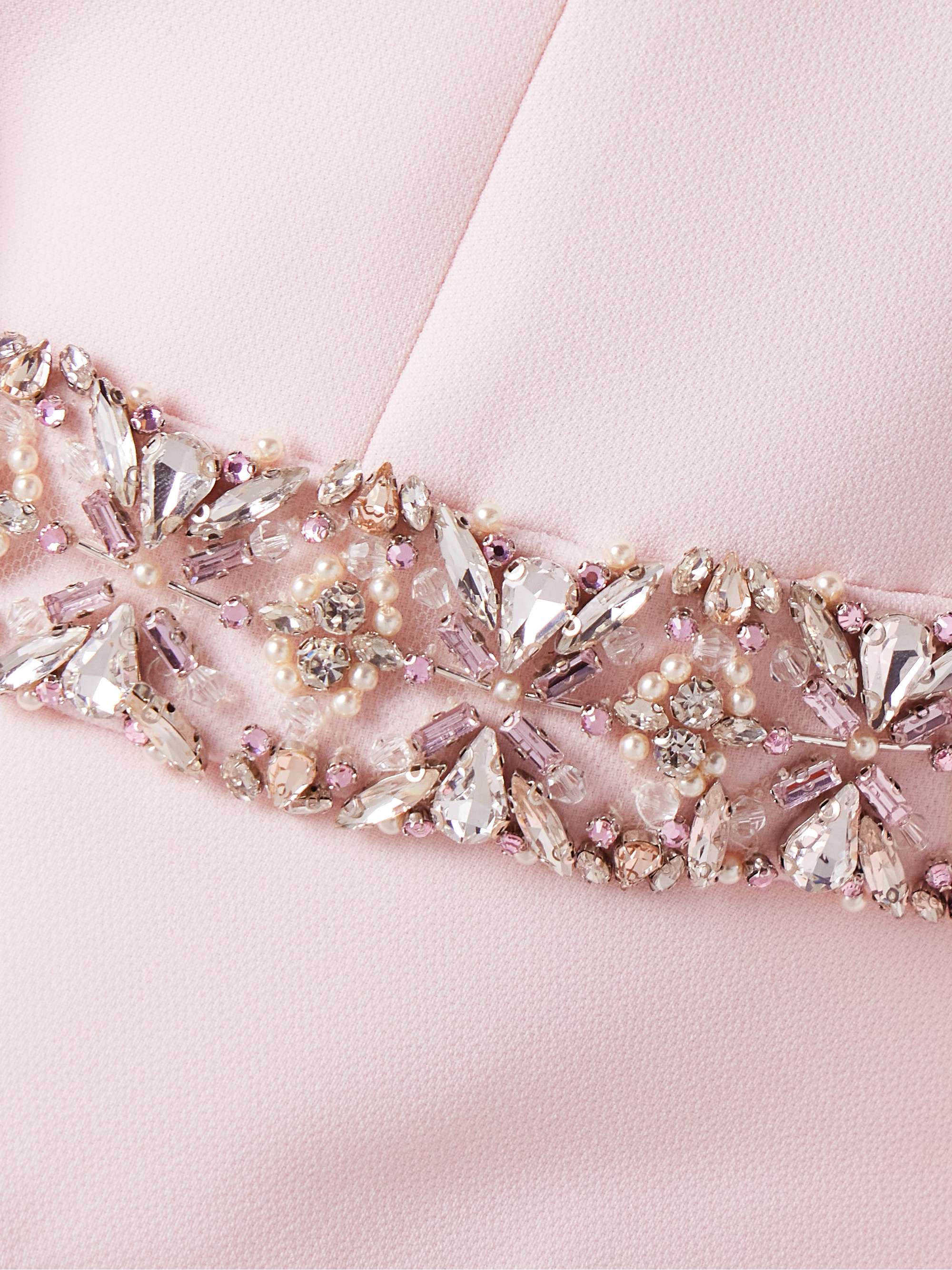 Sabina embellished draped crepe jacket view