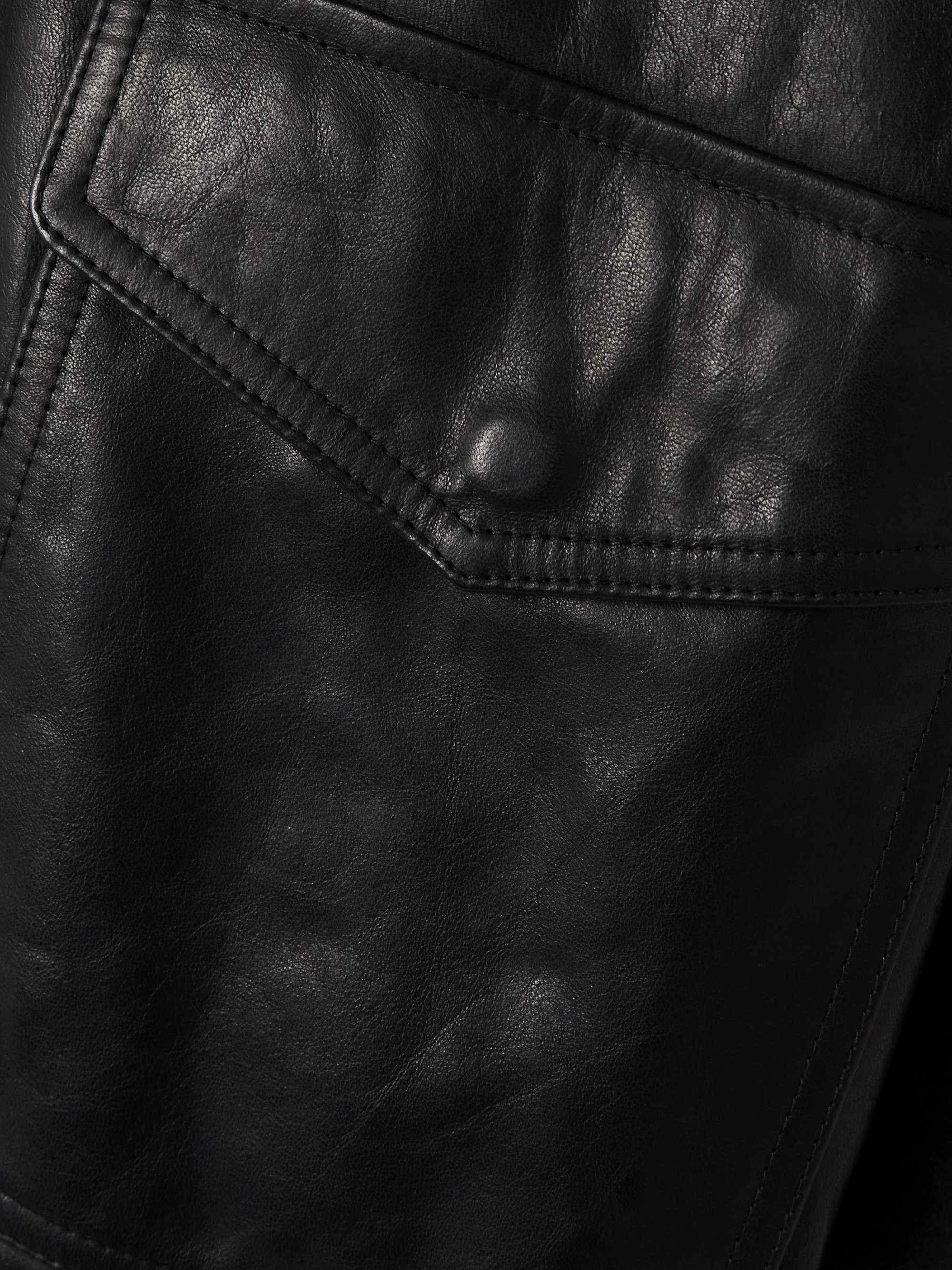 Viper oversized leather jacket view